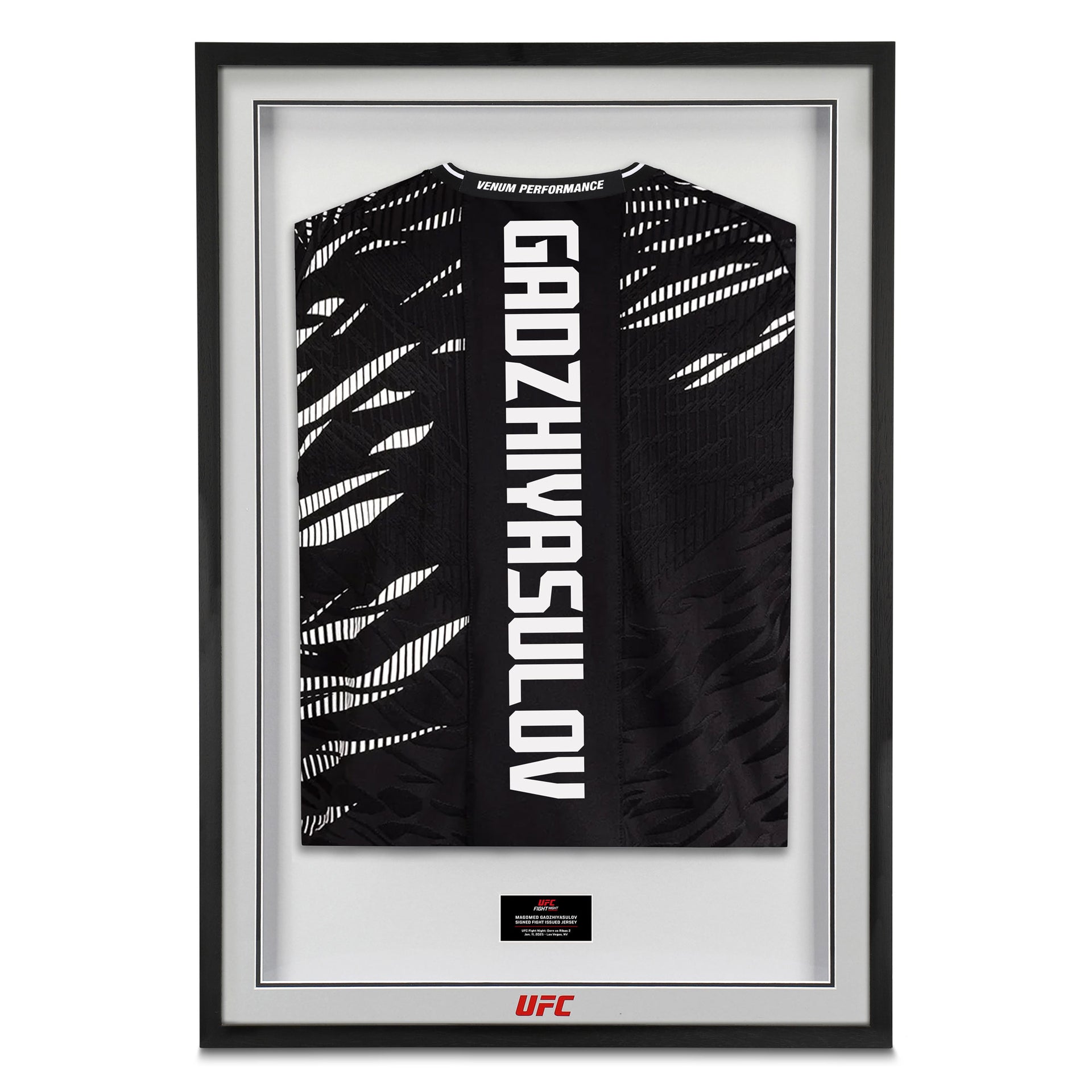 Magomed Gadzhiyasulov 1-of-1 Fight Issued Jersey UFC Fight Night: Dern vs Ribas