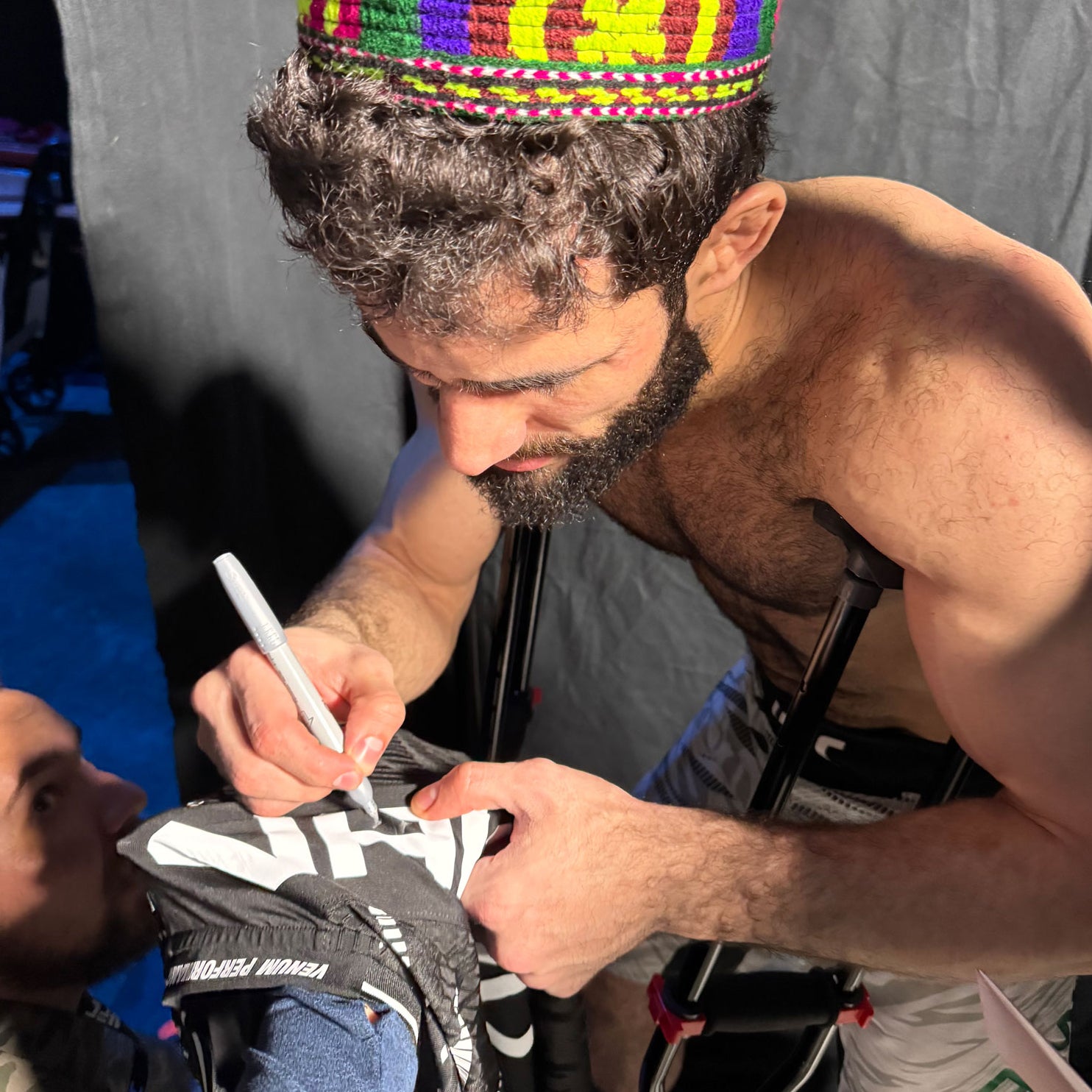 Muhammad Naimov Signed 1-of-1 Fight Issued Jersey UFC Fight Night: Adesanya vs Imavov