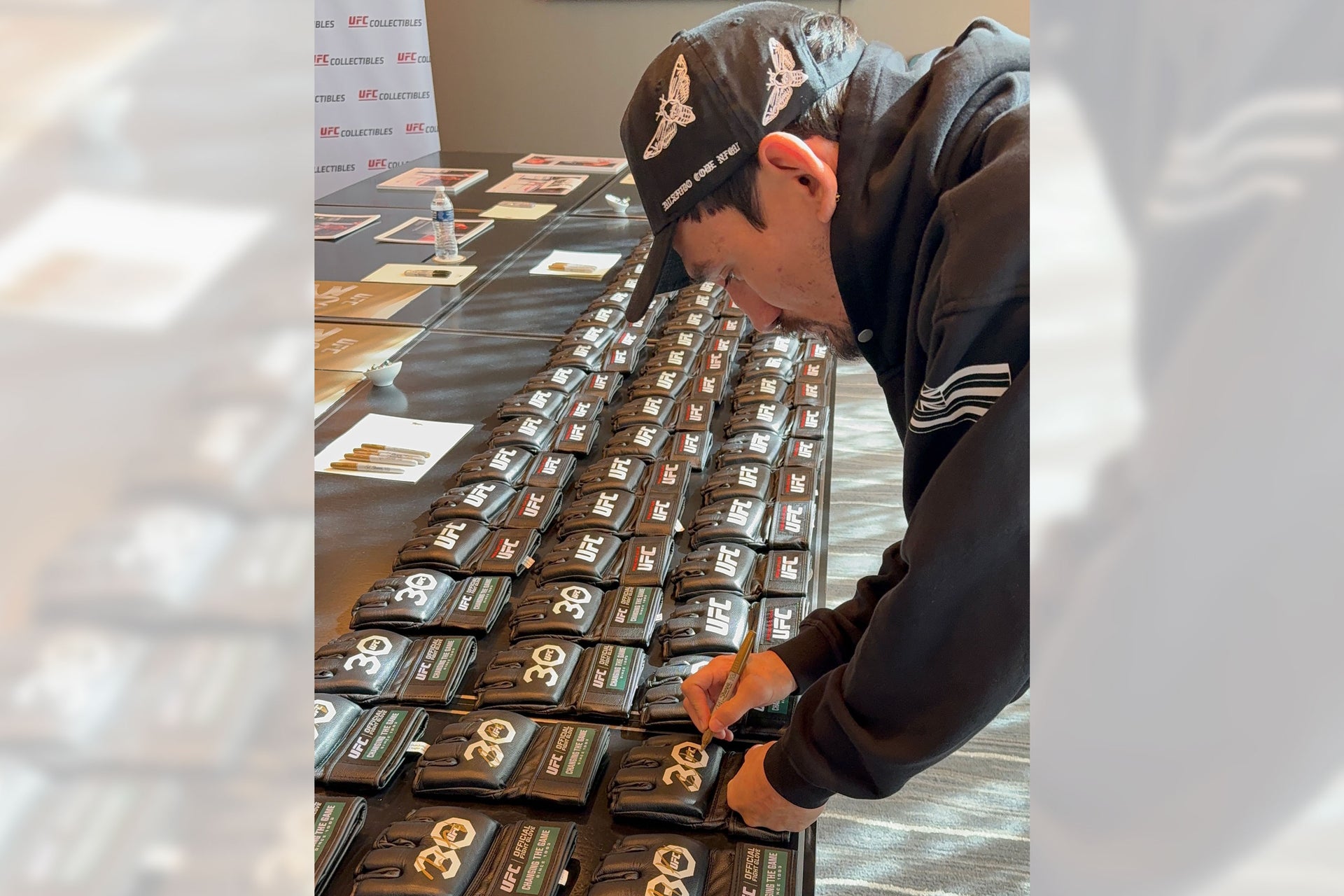 Max Holloway Signed Official UFC Gloves - 30th Anniversary Edition