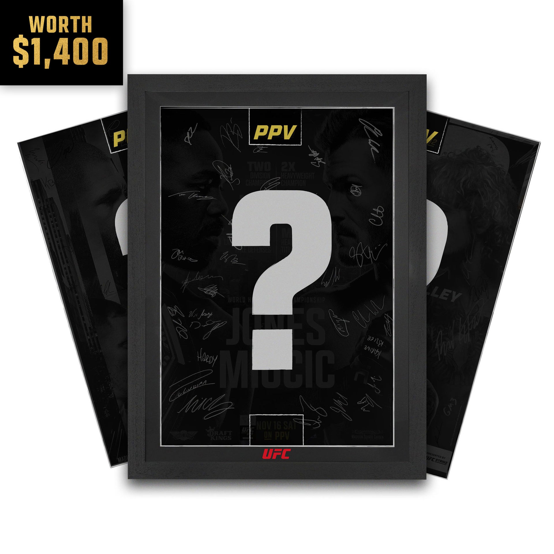 Mystery Autographed Event Posters – 3 PPVs