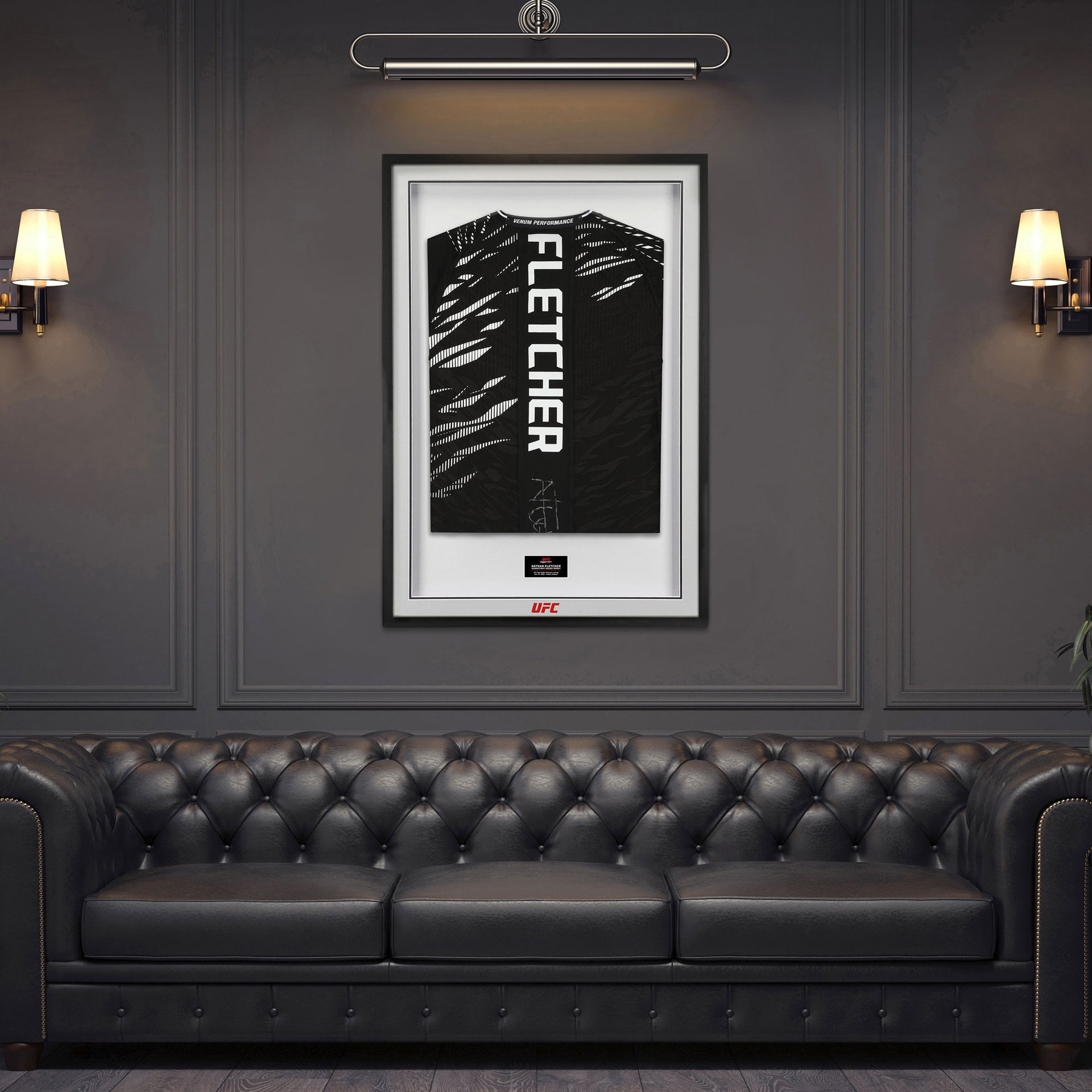 Nathan Fletcher Signed 1-of-1 Fight Issued Jersey UFC Fight Night: Edwards vs Brady