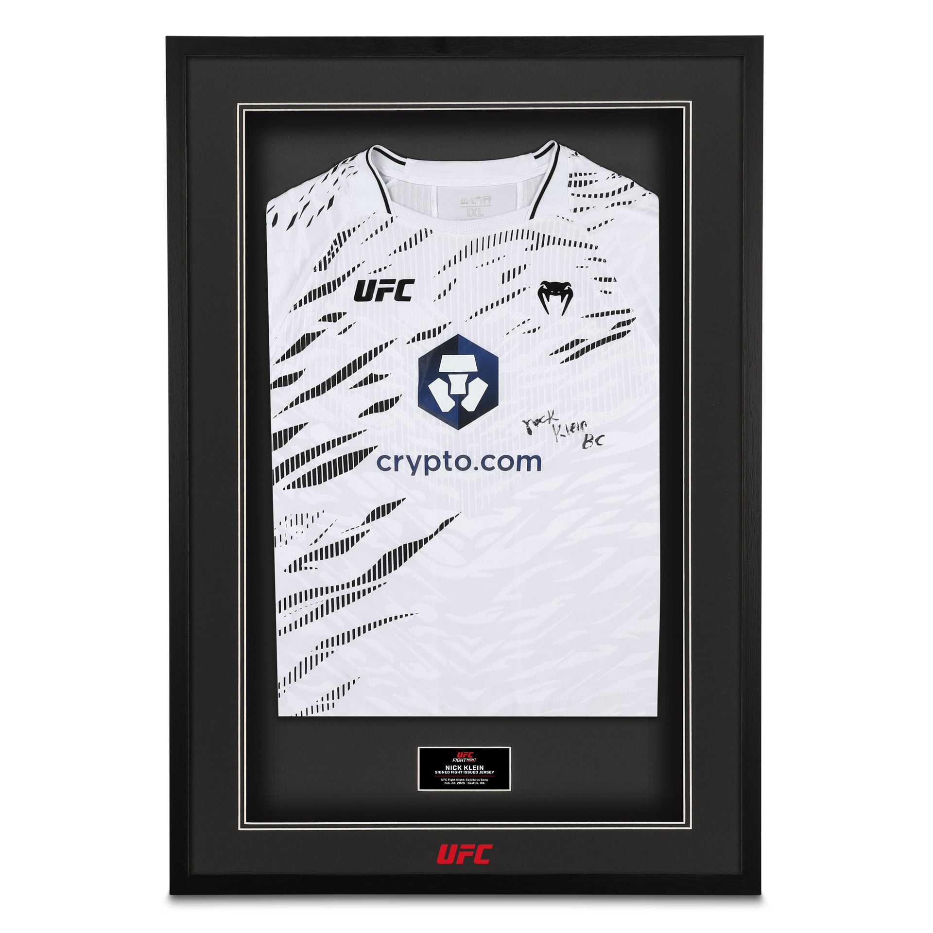 Nick Klein Signed 1-of-1 Fight Issued Jersey UFC Fight Night: Cejudo vs Song