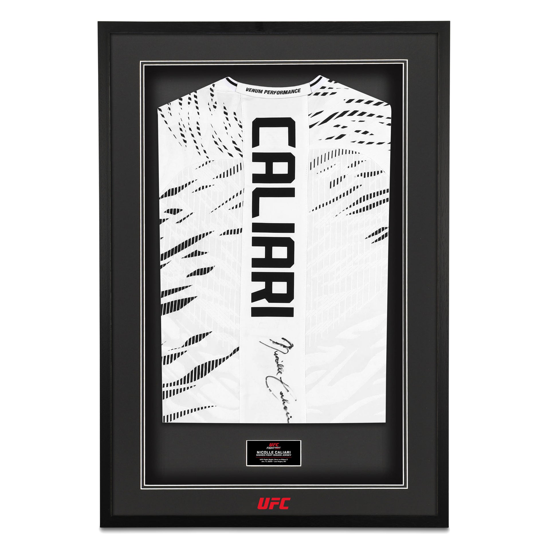 Nicolle Caliari Signed 1-of-1 Fight Issued Jersey UFC Fight Night: Dern vs Ribas