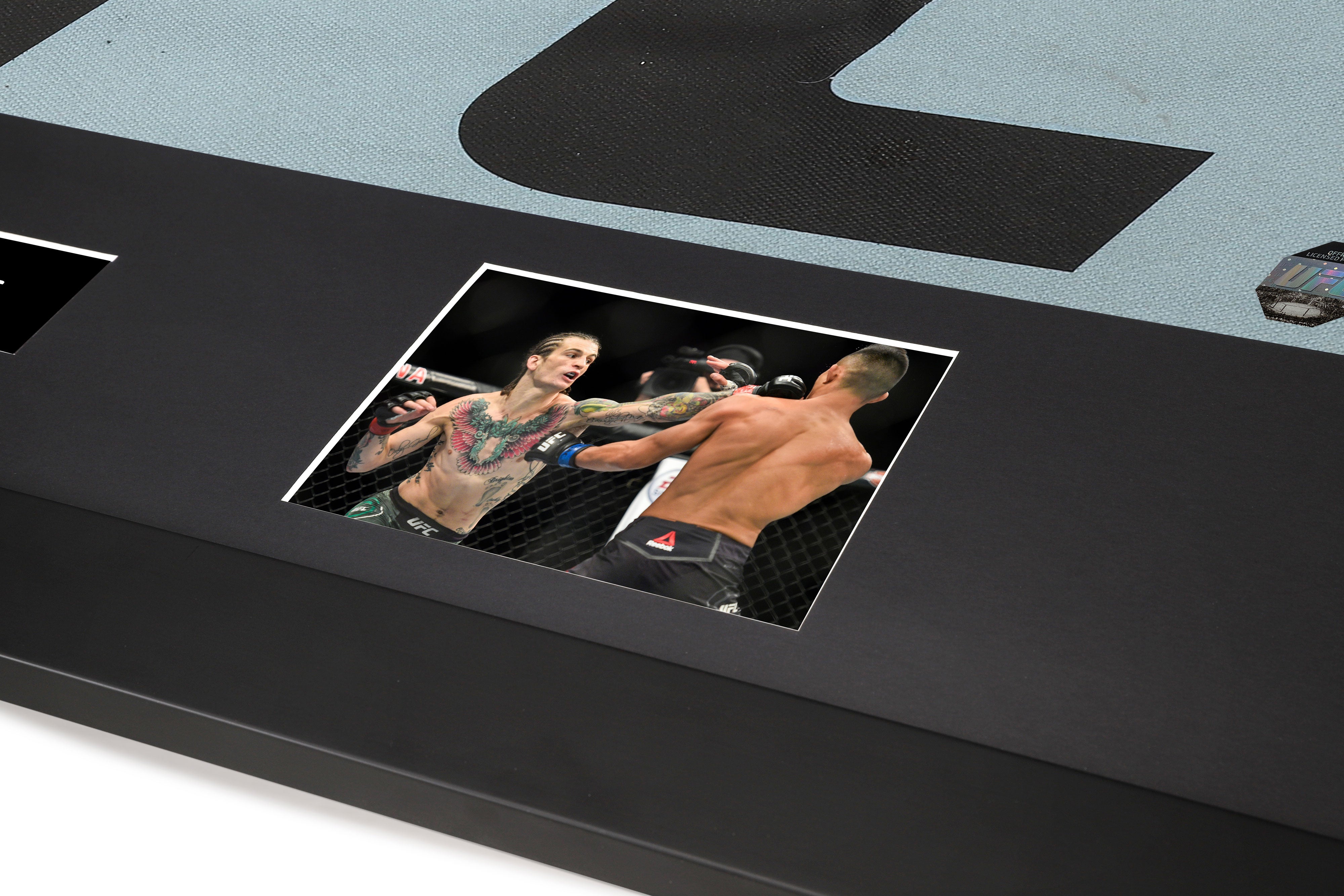 UFC Logo Canvas & Photo Signed by Sean O'Malley UFC 222: Cyborg vs Kunitskaya