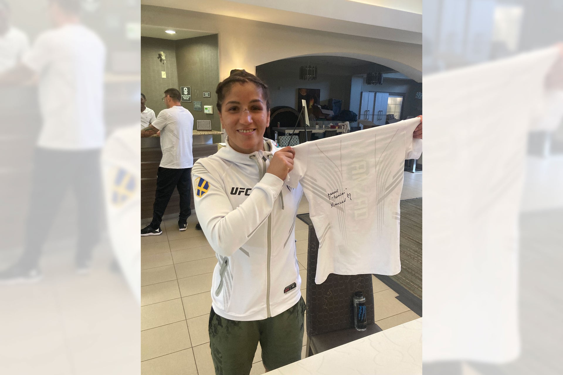 Pannie Kianzad Signed 1-of-1 Fight Issued Jersey UFC Fight Night: Luque vs Muhammad 2