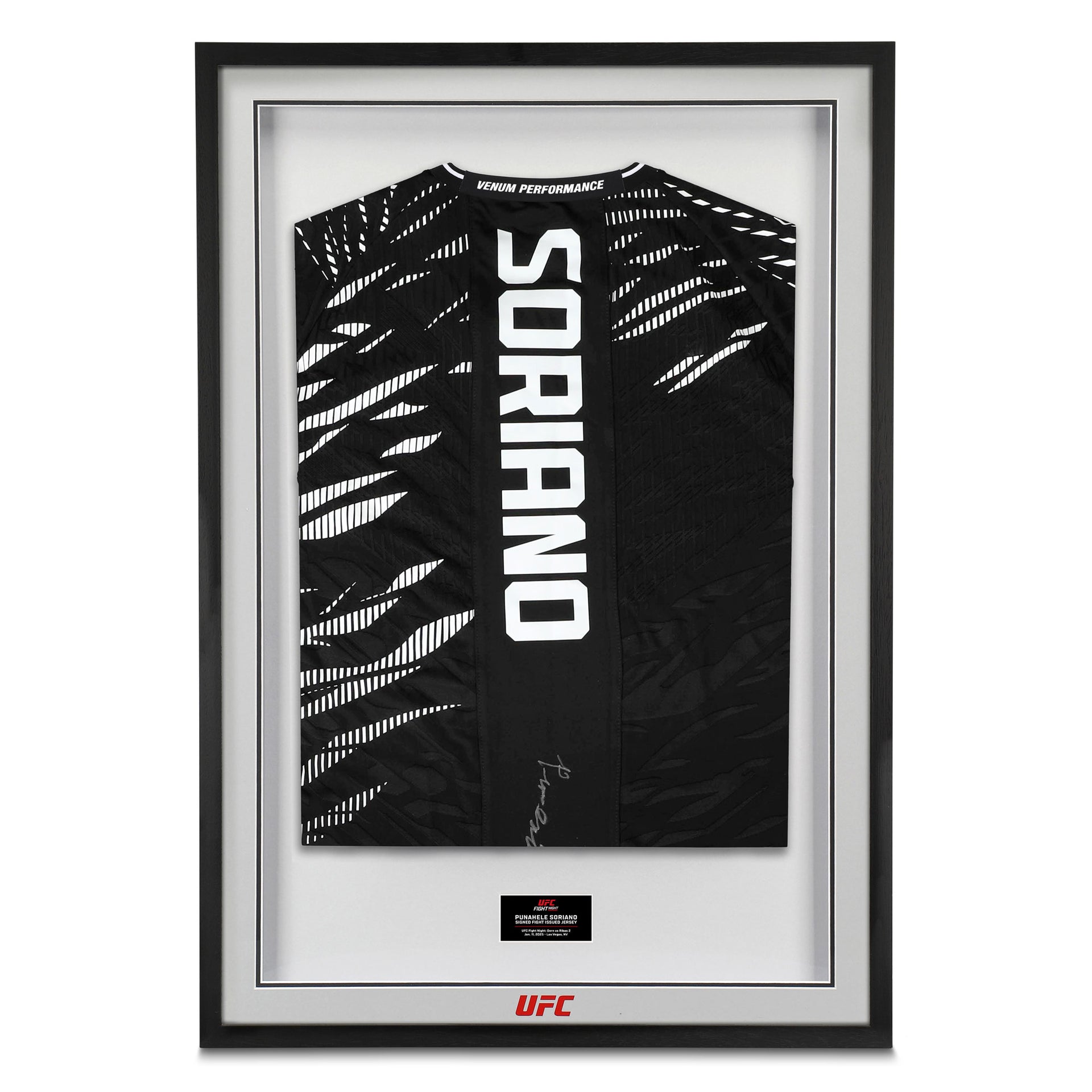 Punahele Soriano Signed 1-of-1 Fight Issued Jersey UFC Fight Night: Dern vs Ribas