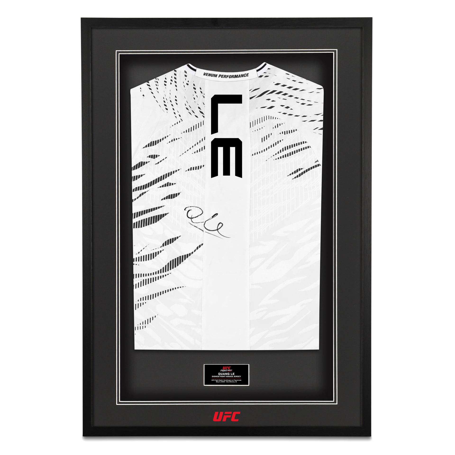 Quang Le Signed 1-of-1 Fight Issued Jersey UFC Fight Night: Sandhagen vs Figueiredo