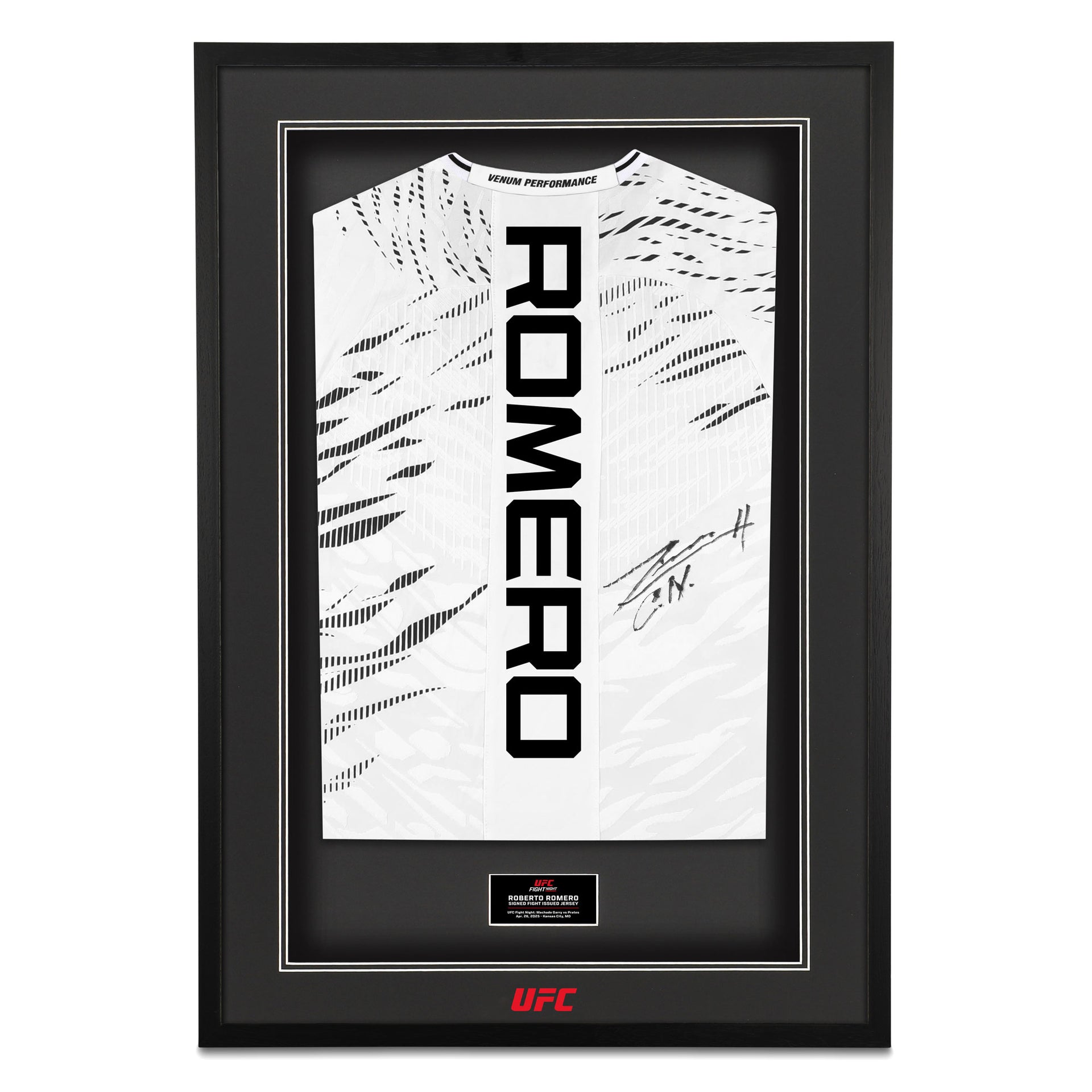 Roberto Romero Signed 1-of-1 Fight Issued Jersey UFC Fight Night: Machado Garry vs Prates