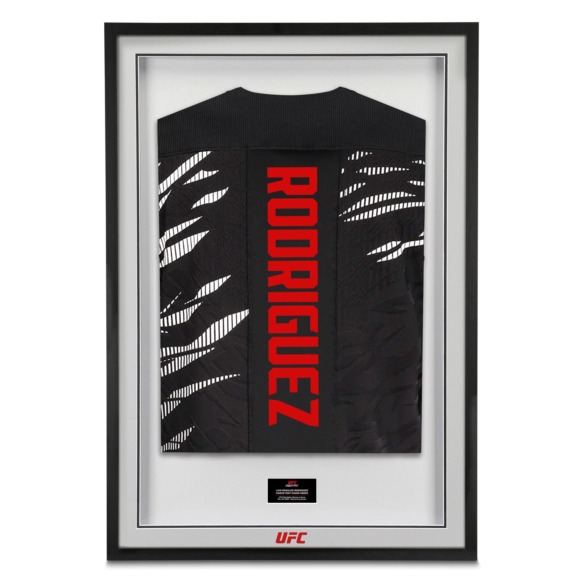 Ronaldo Rodriguez Signed 1-of-1 Fight Issued Hoodie UFC Fight Night: Moreno vs Erceg