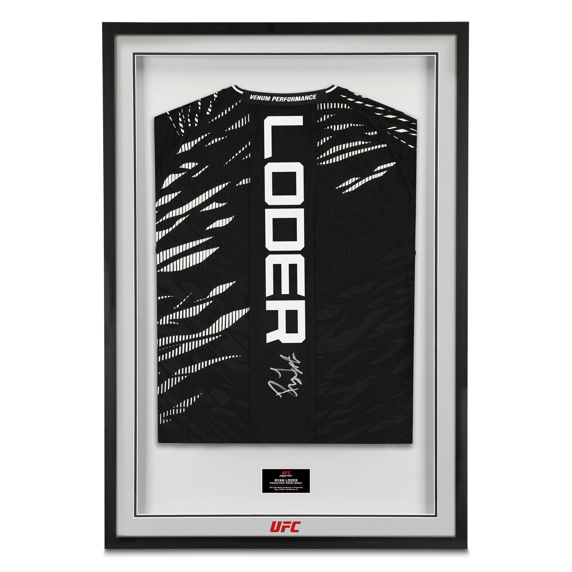 Ryan Loder Signed 1-of-1 Fight Issued Jersey UFC Fight Night: Sandhagen vs Figueiredo