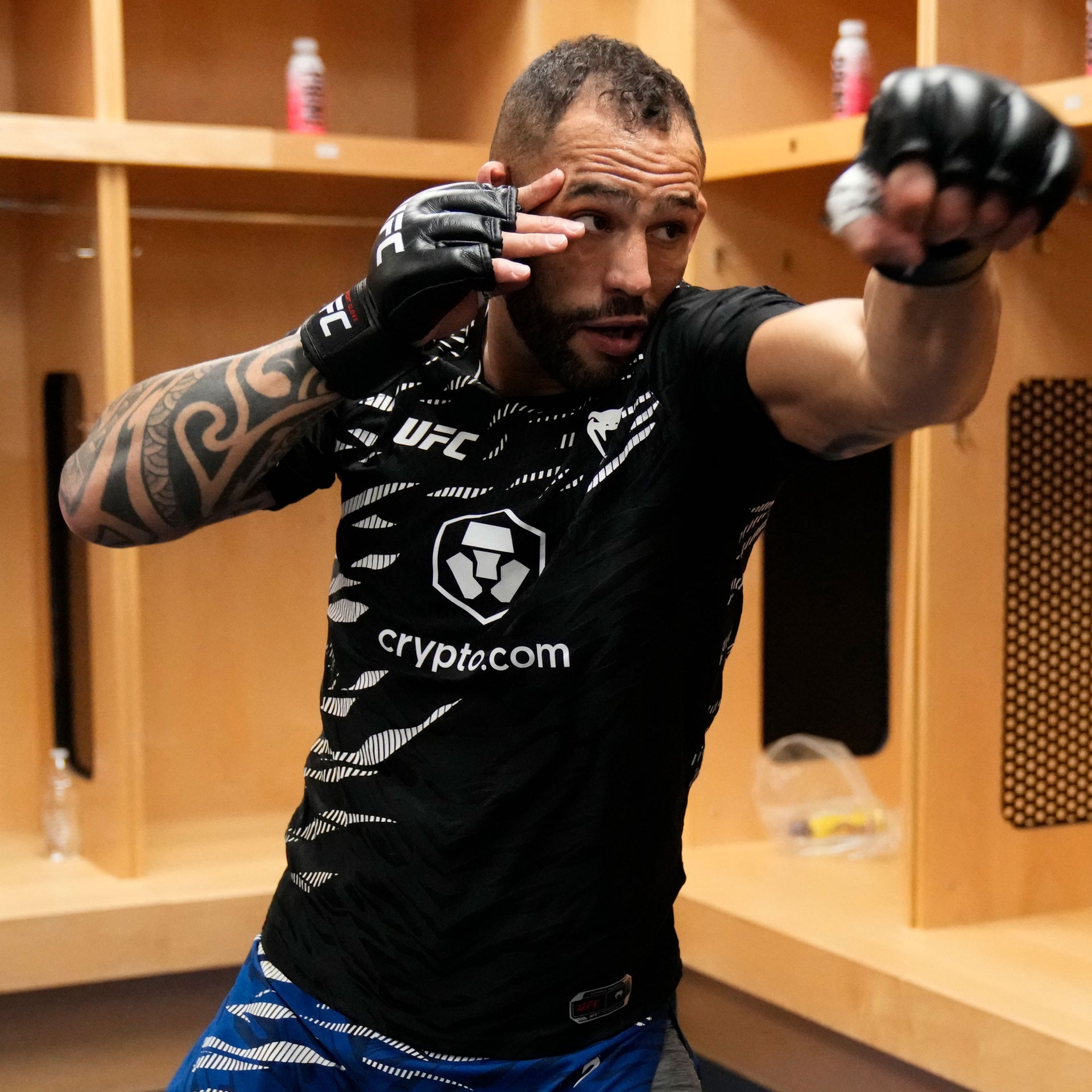 Santiago Ponzinibbio Signed 1-of-1 Fight Issued Jersey UFC Fight Night: Sandhagen vs Figueiredo