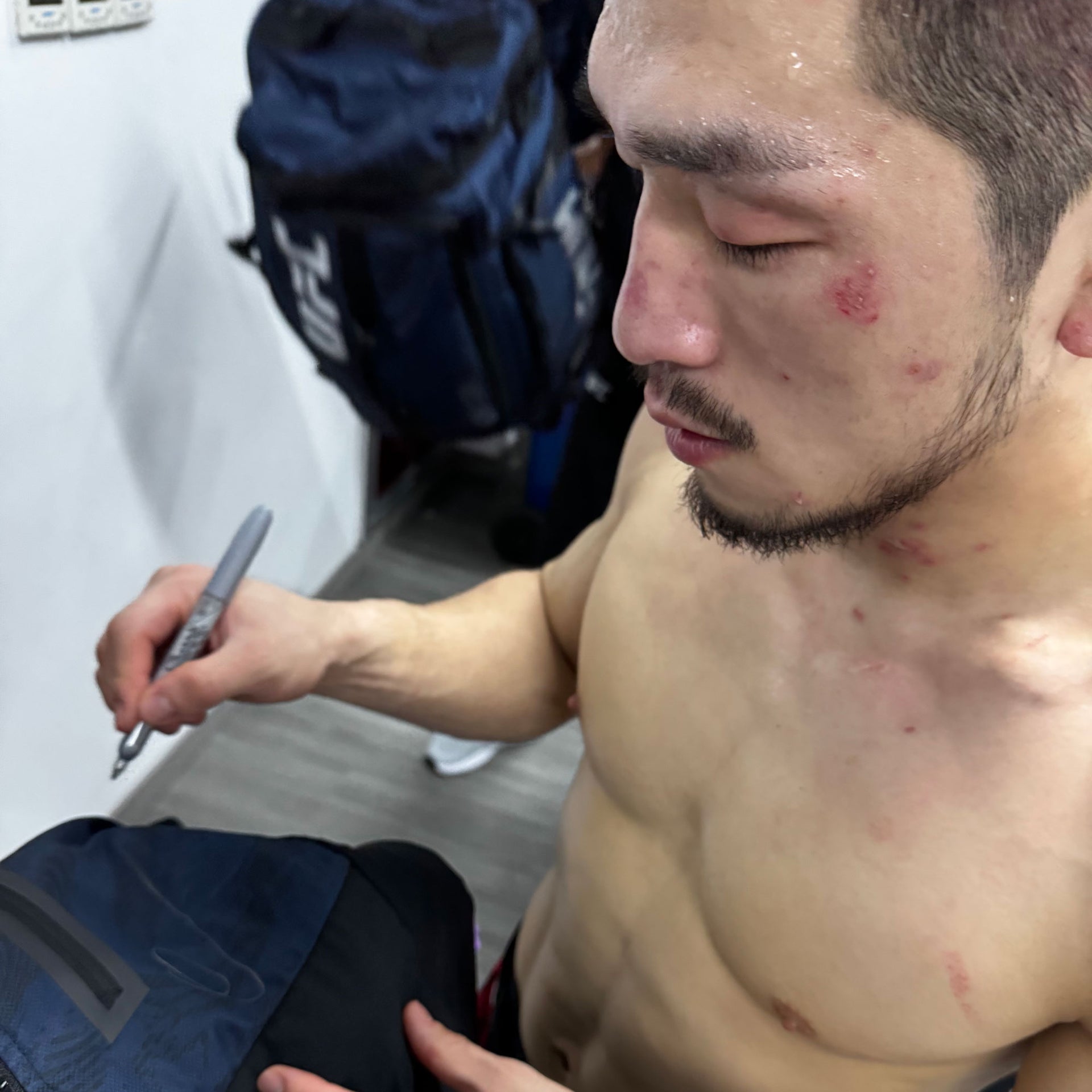 Su Young You Signed 1-of-1 Fight Issued Hoodie UFC Fight Night: Walker vs Zhang