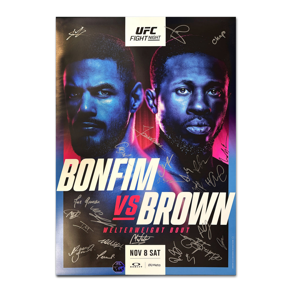 UFC Fight Night: Bonfim vs Brown Autographed Event Poster – UFC