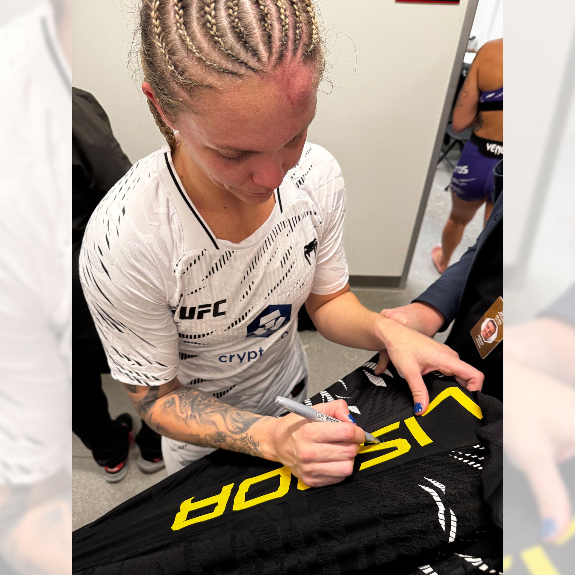 Tainara Lisboa Signed 1-of-1 Fight Issued Hoodie UFC Fight Night: Burns vs Morales