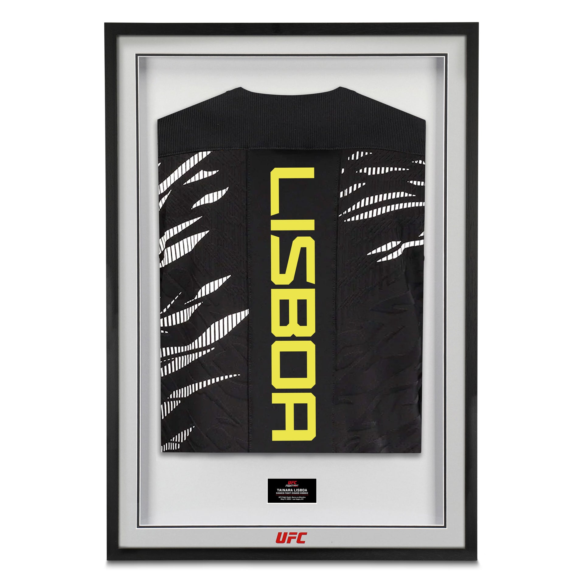 Tainara Lisboa Signed 1-of-1 Fight Issued Hoodie UFC Fight Night: Burns vs Morales