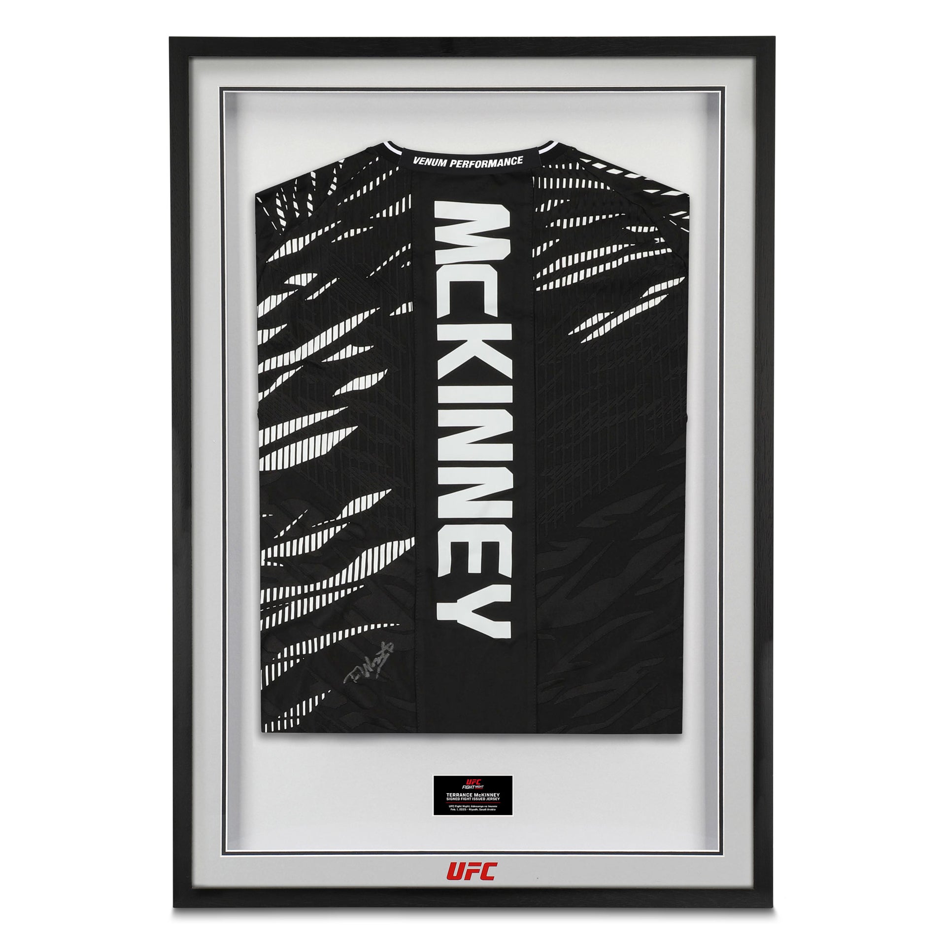 Terrance McKinney Signed 1-of-1 Fight Issued Jersey UFC Fight Night: Adesanya vs Imavov