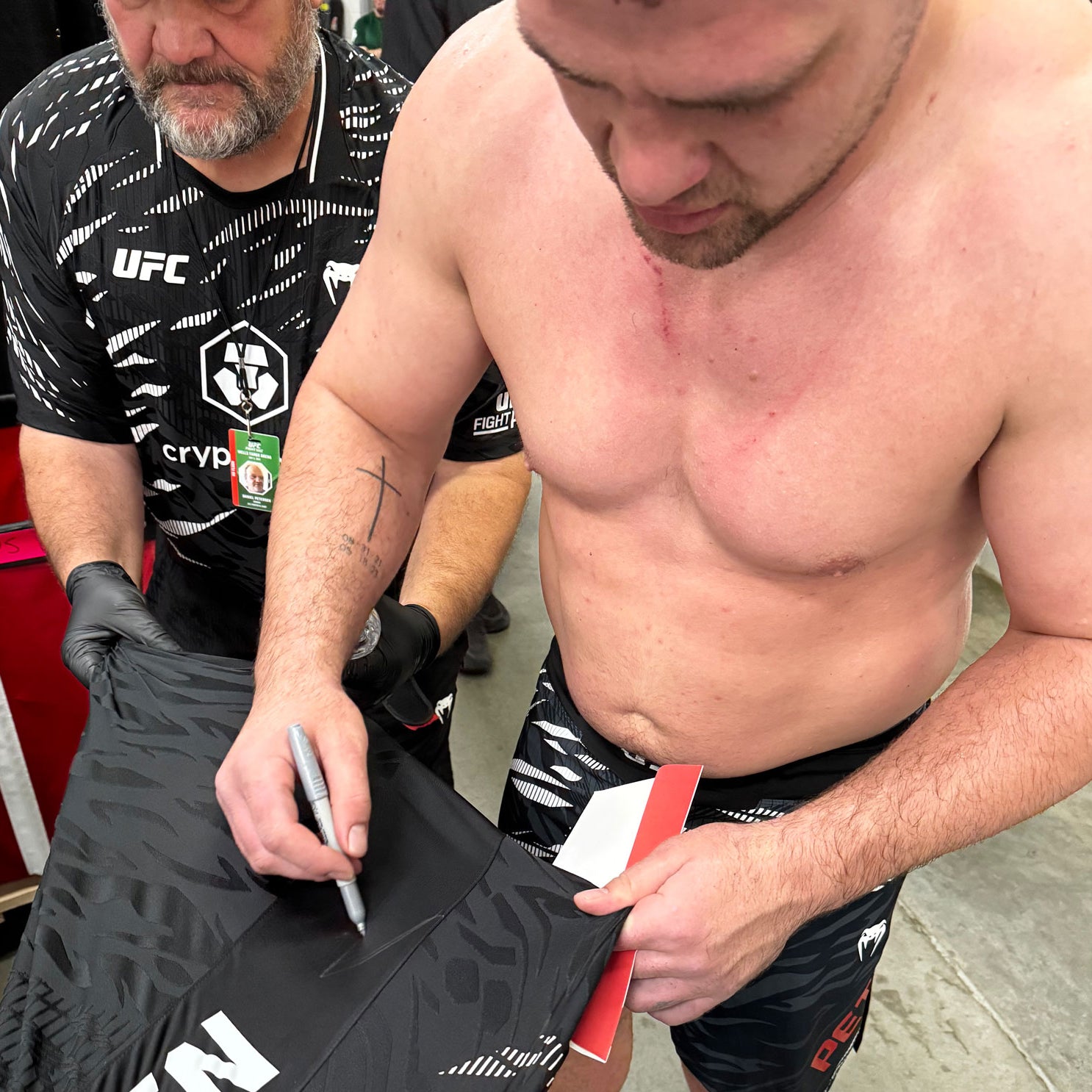 Thomas Petersen Signed 1-of-1 Fight Issued Jersey UFC Fight Night: Sandhagen vs Figueiredo