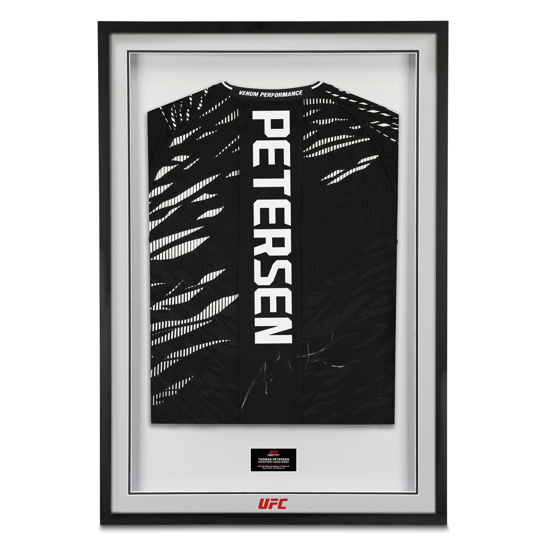 Thomas Petersen Signed 1-of-1 Fight Issued Jersey UFC Fight Night: Sandhagen vs Figueiredo
