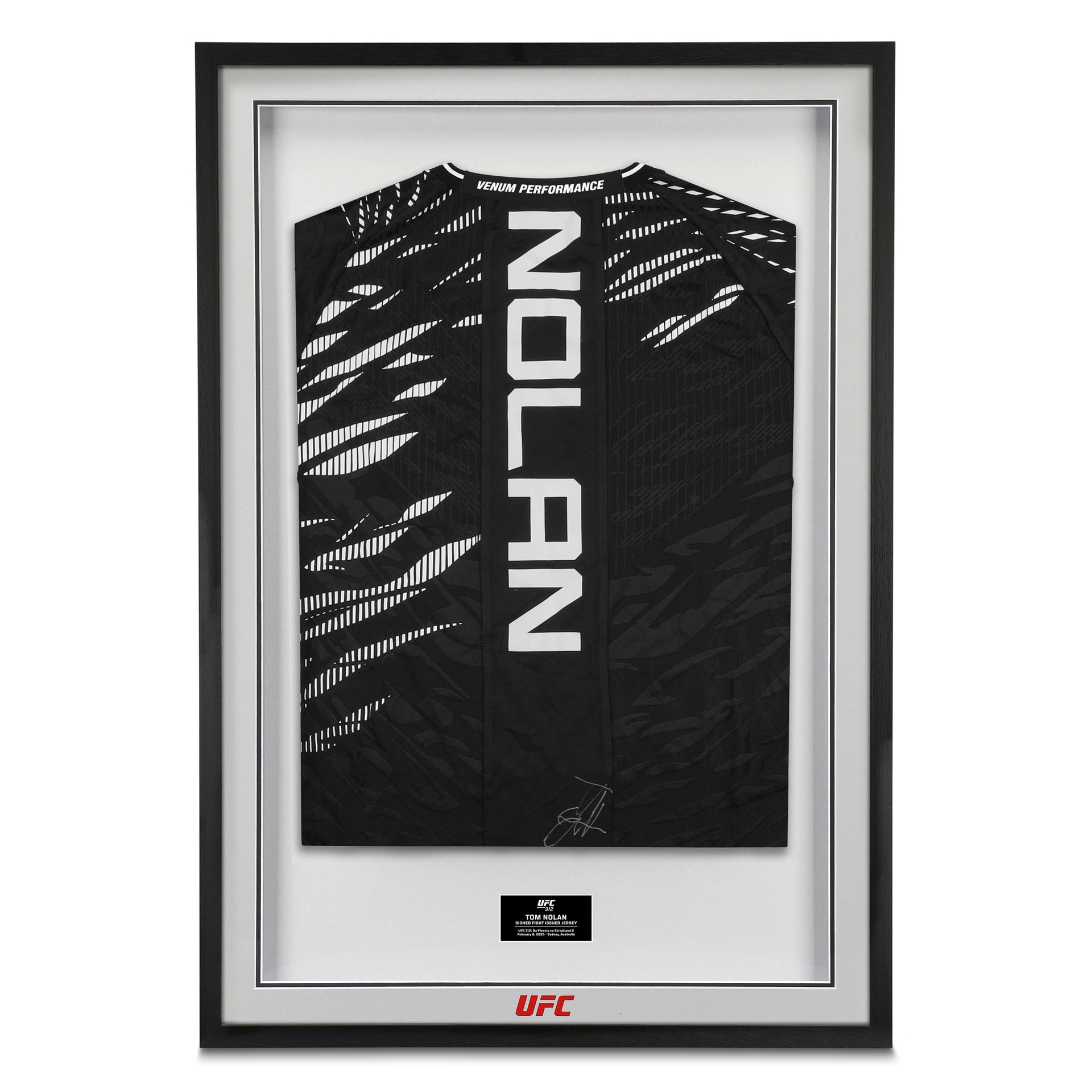 Tom Nolan 1-of-1 Signed Fight Issued Jersey UFC 312: Du Plessis vs Strickland