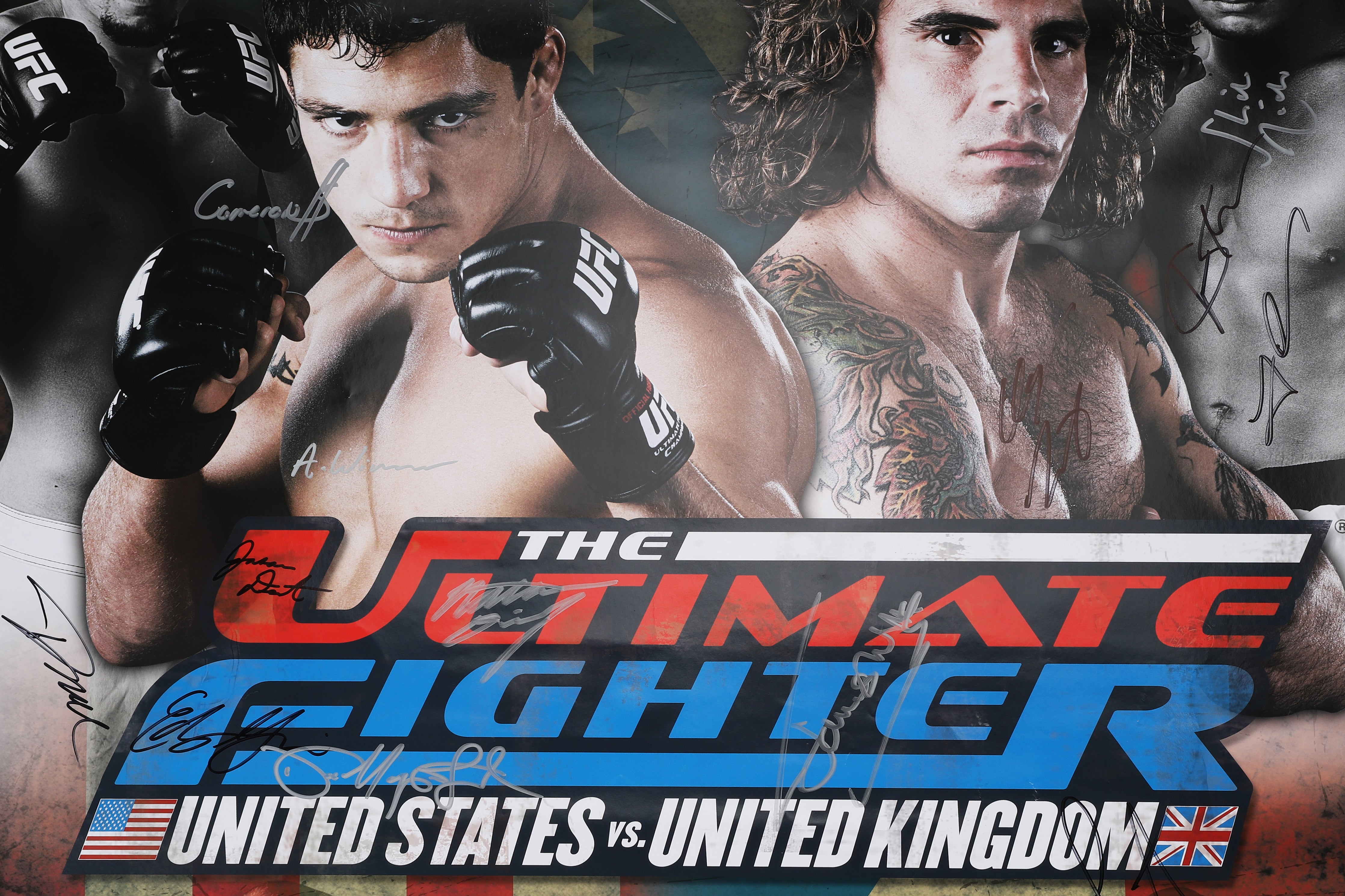 The Ultimate Fighter: United States vs United Kingdom Autographed Poster