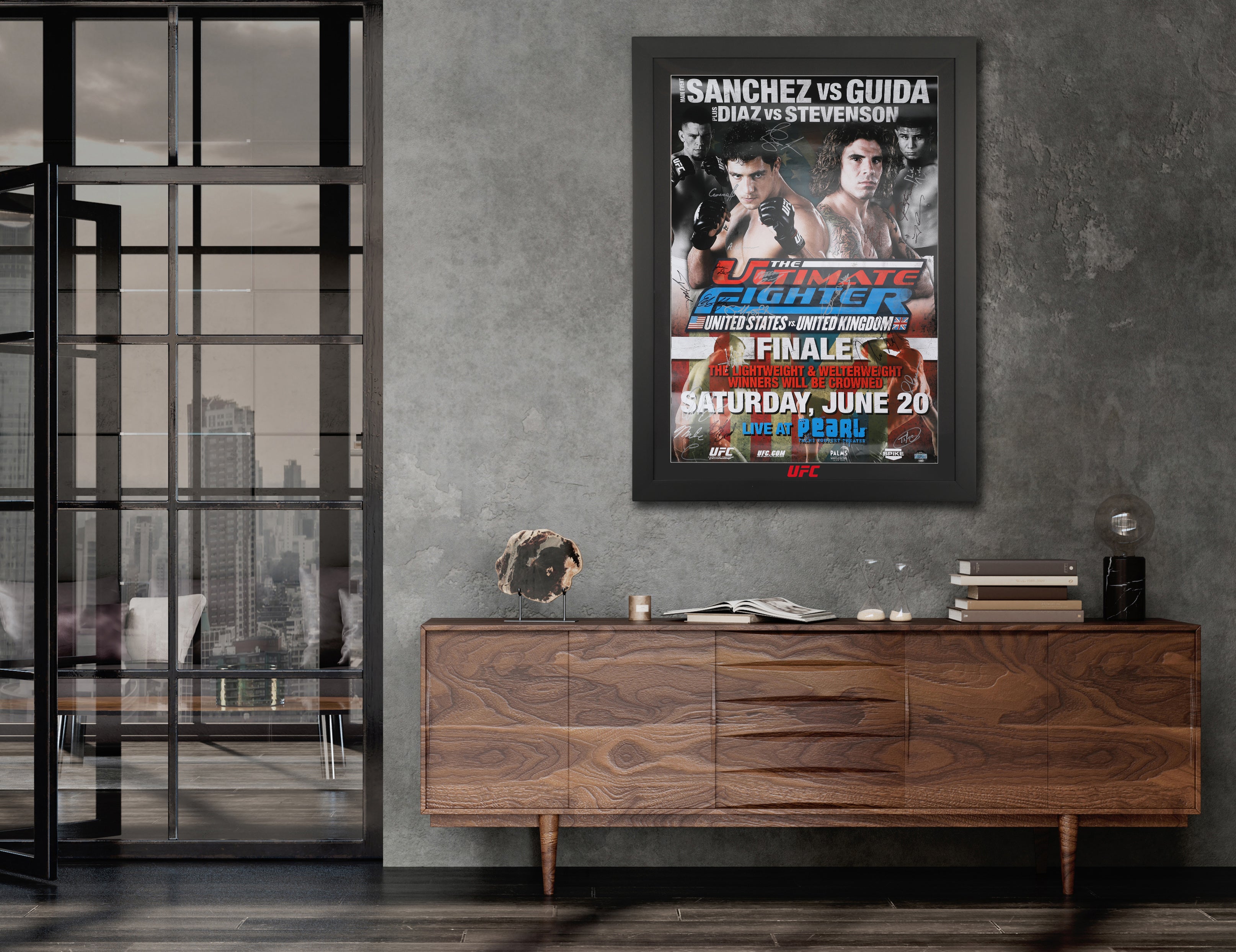 The Ultimate Fighter: United States vs United Kingdom Autographed Poster