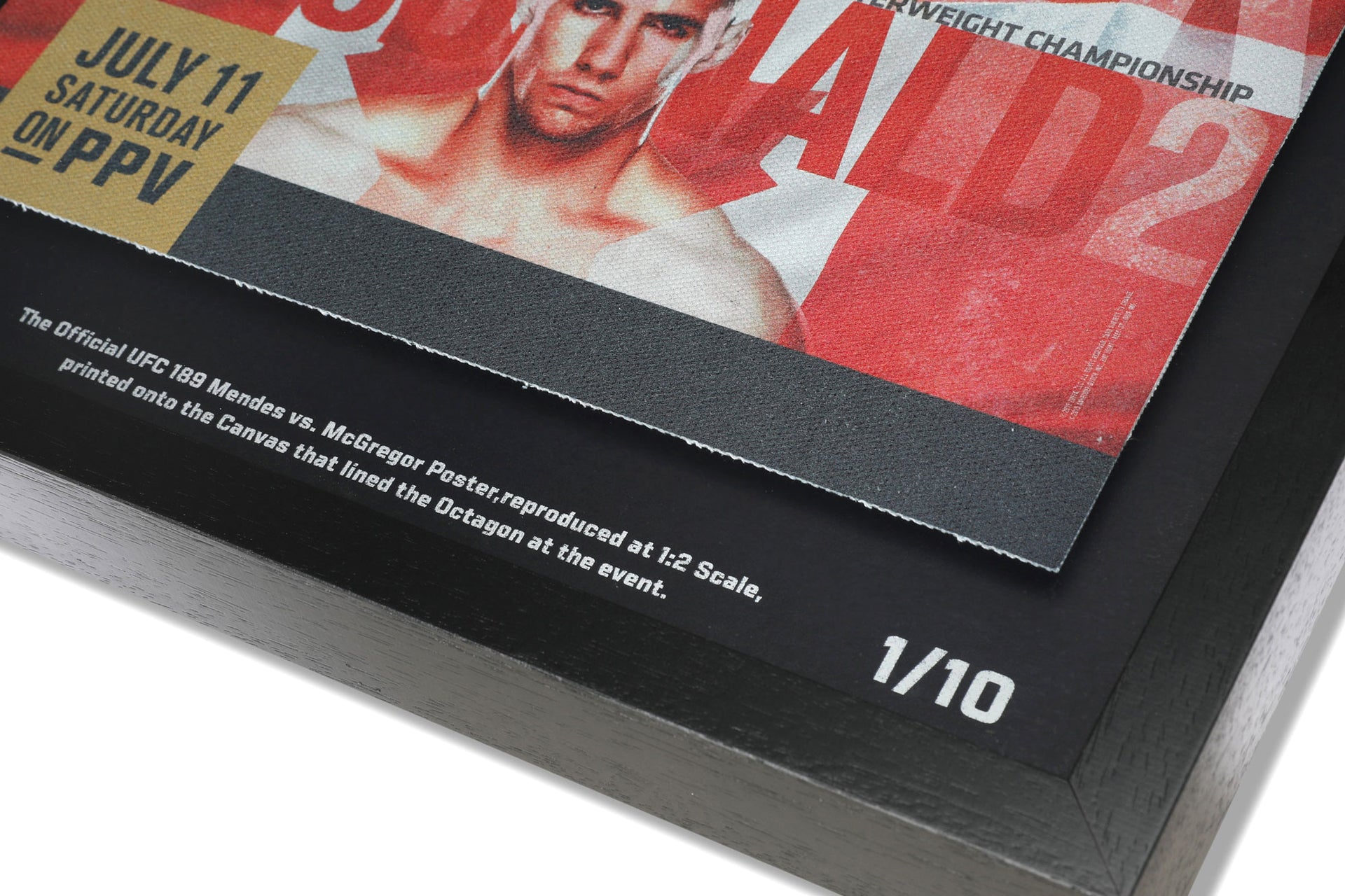 UFC 189: Mendes vs McGregor Limited Edition Canvas Poster