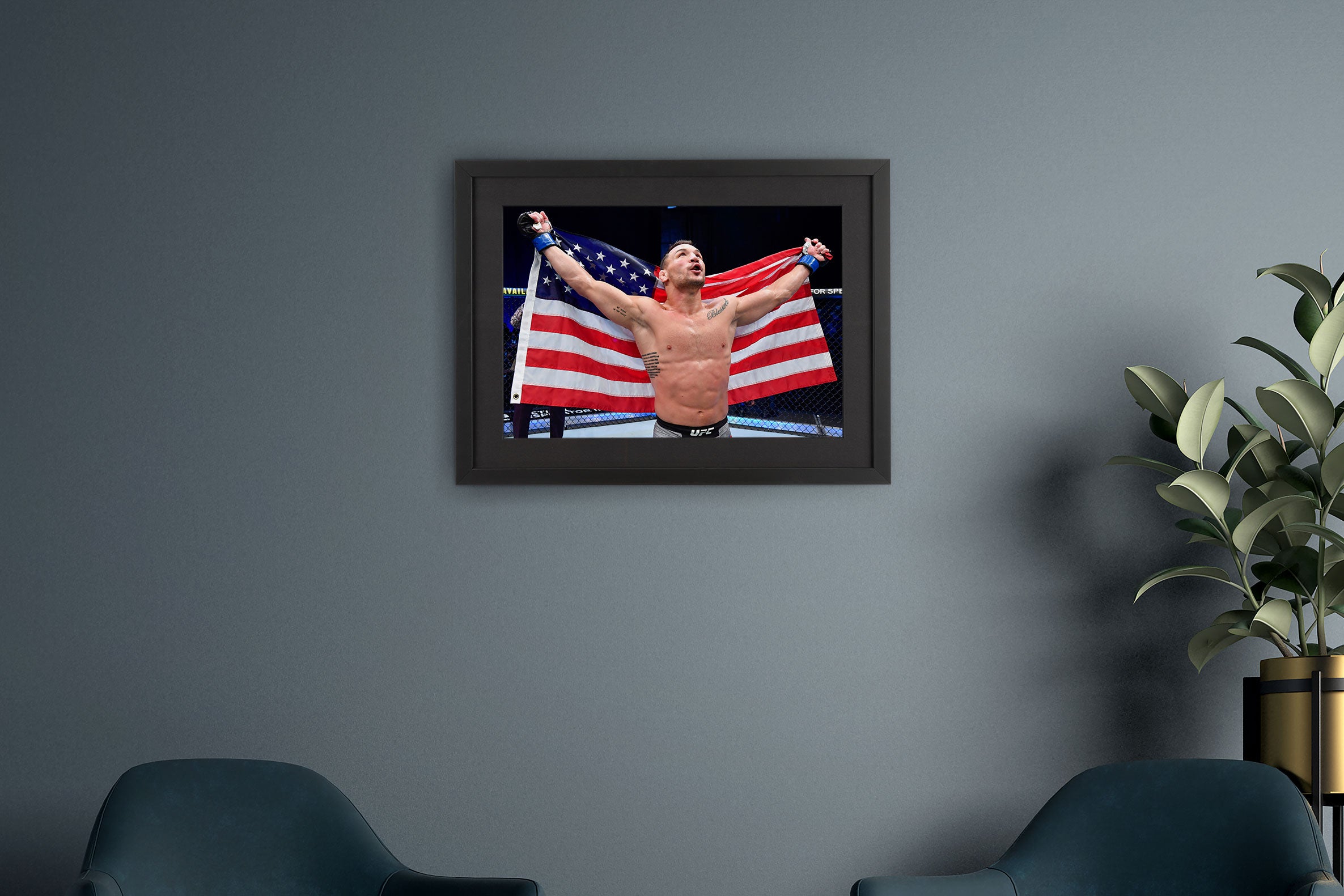 Michael Chandler Framed Photo UFC 257: Poirier vs. McGregor