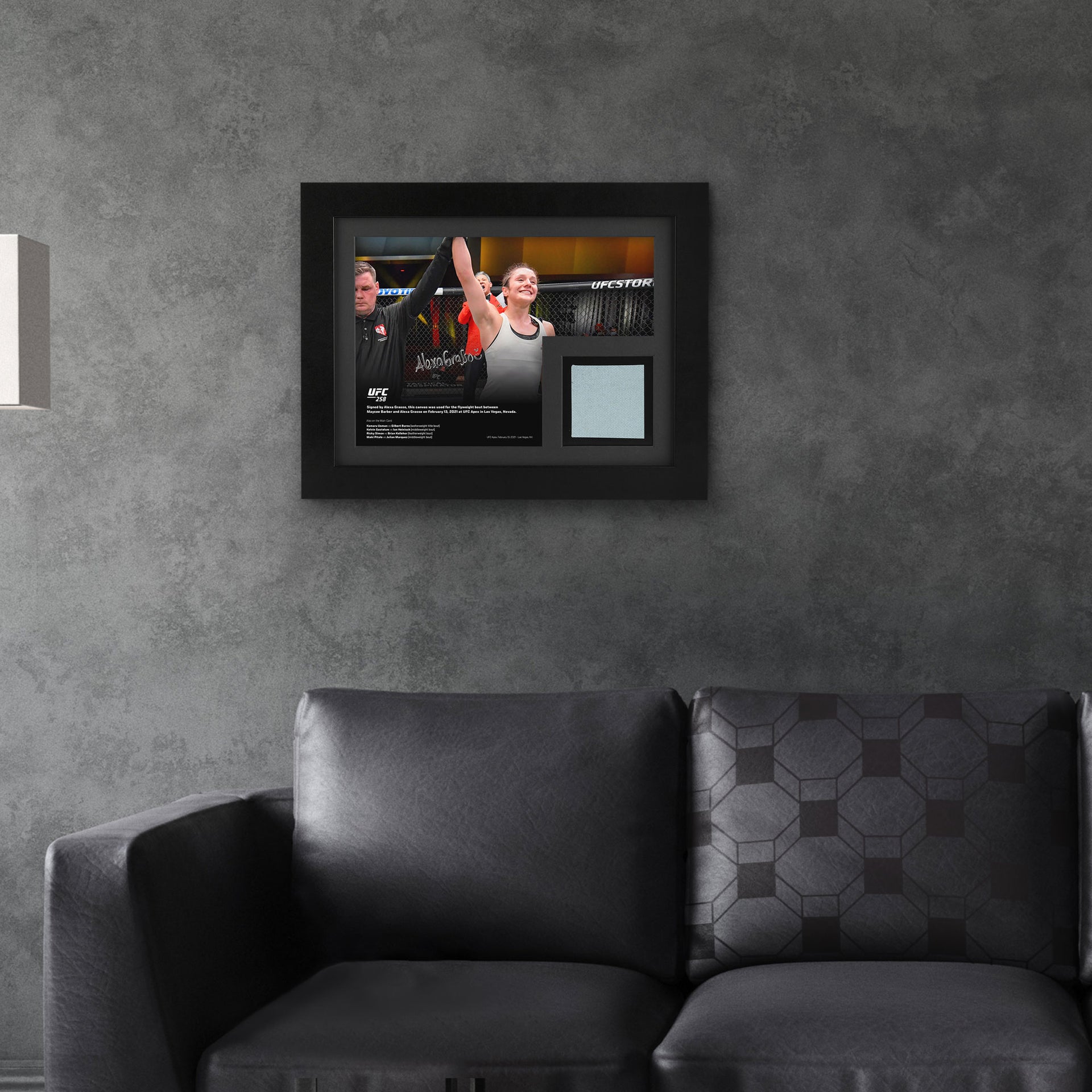 Alexa Grasso Signed Canvas & Photo UFC 258: Usman vs Burns