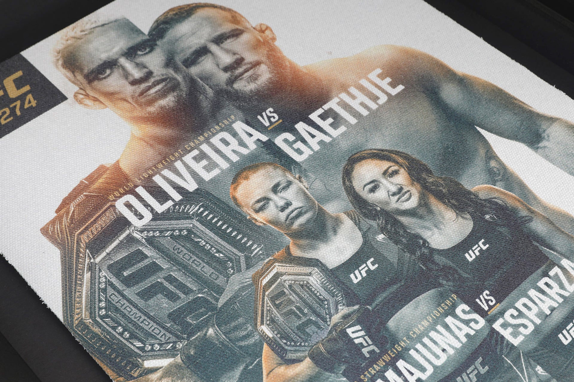 UFC 274: Oliveira vs Gaethje Limited Edition Canvas Poster