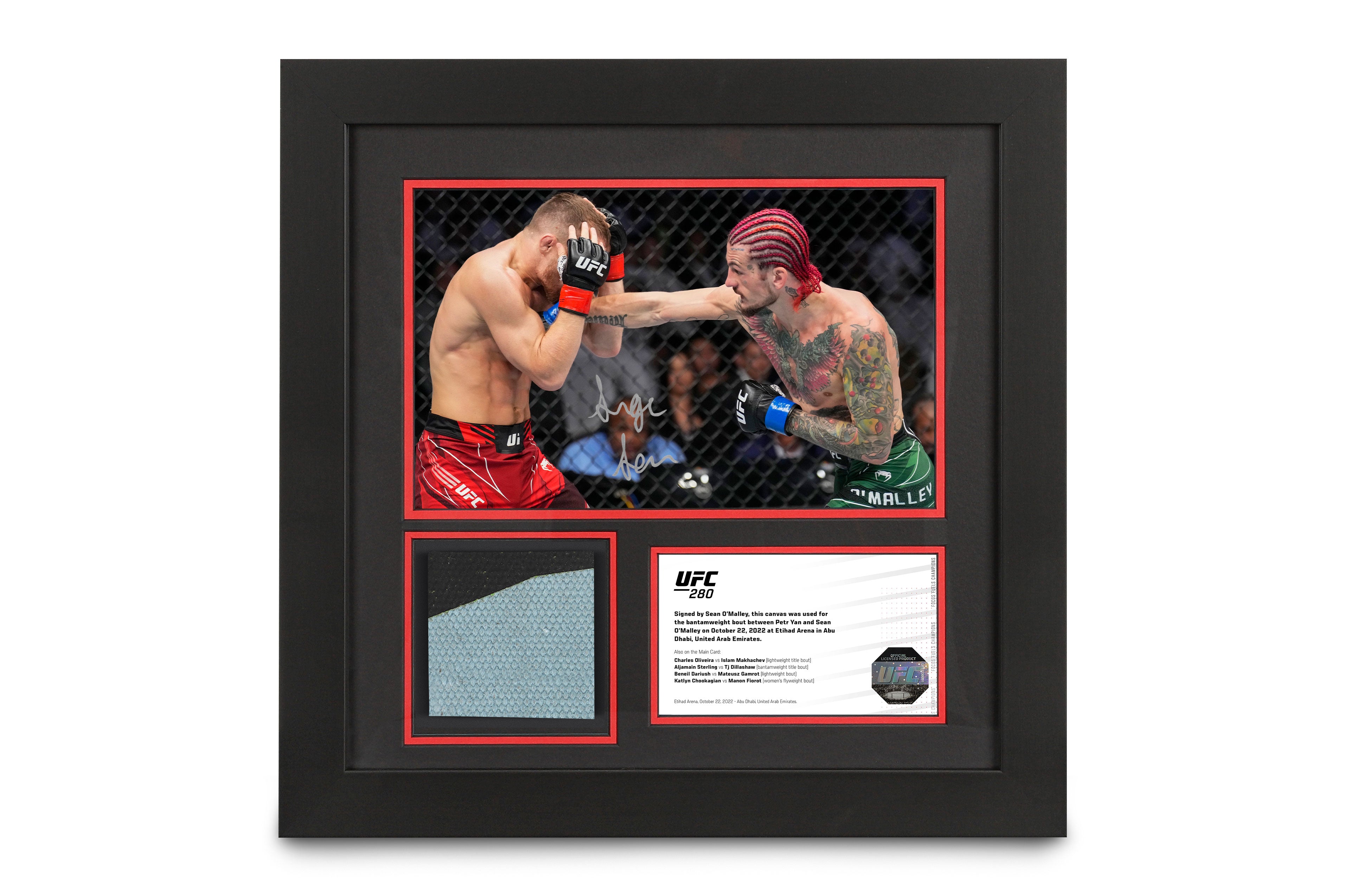 Sean O'Malley UFC 280 Canvas & Signed Photo