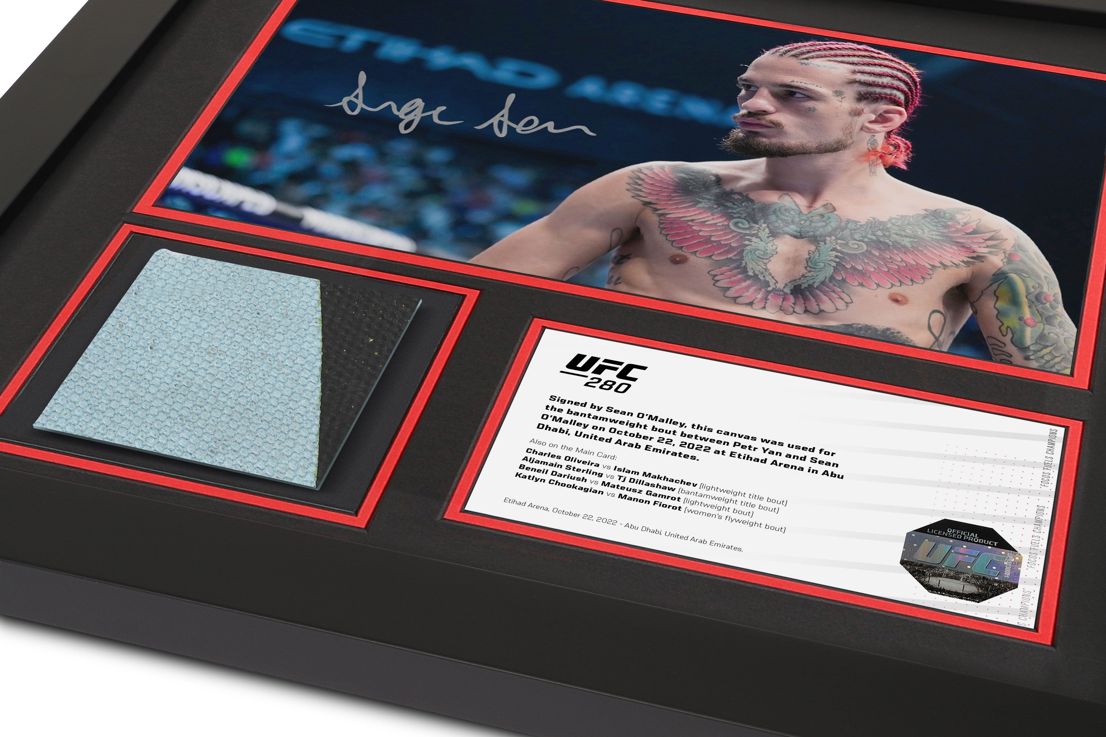Sean O'Malley Limited Edition UFC 280 Canvas & Signed Photo
