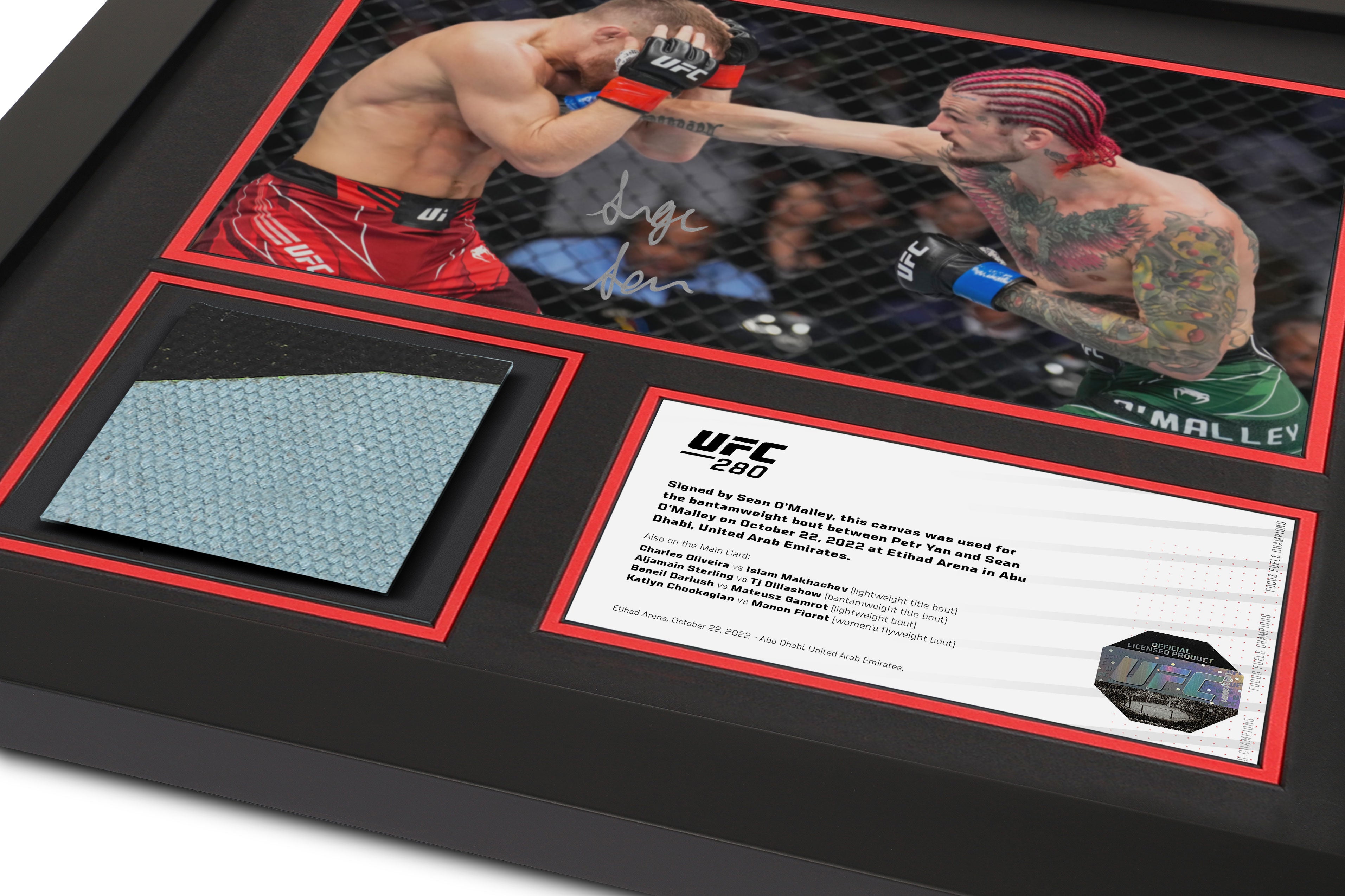 Sean O'Malley Limited Edition UFC 280 Canvas & Signed Photo