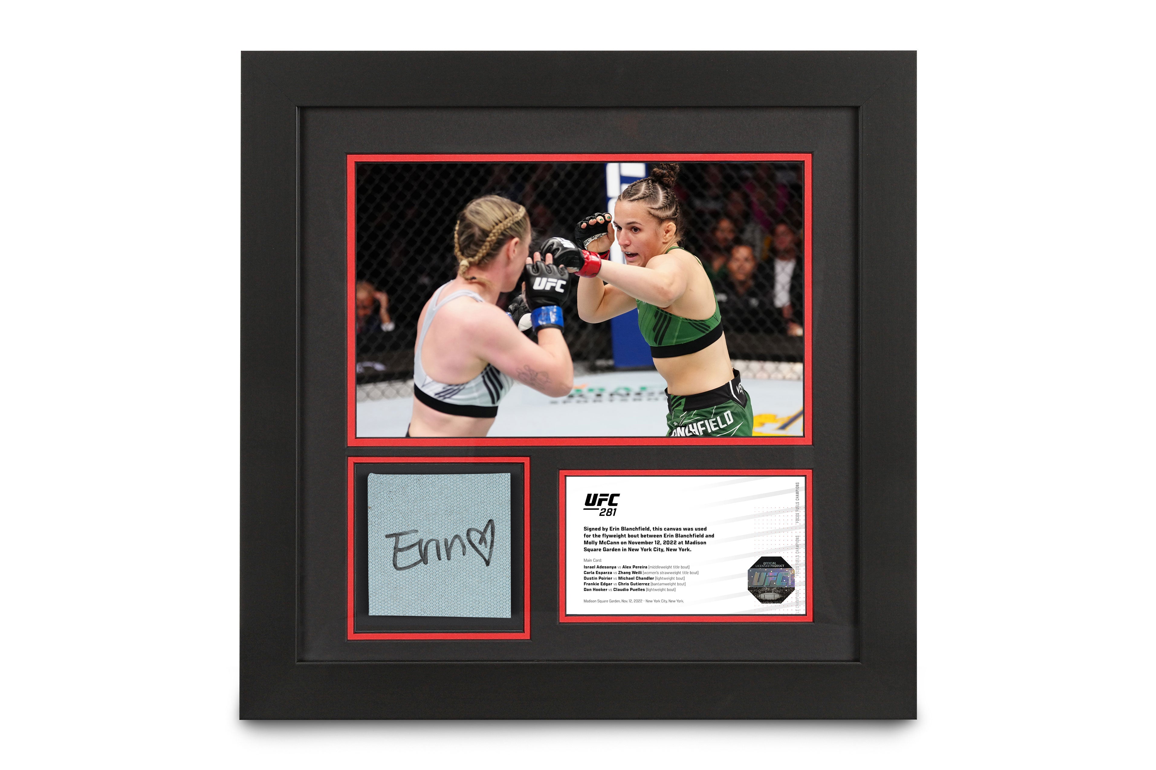 Erin Blanchfield Signed Canvas & Photo UFC 281: Adesanya vs Pereira