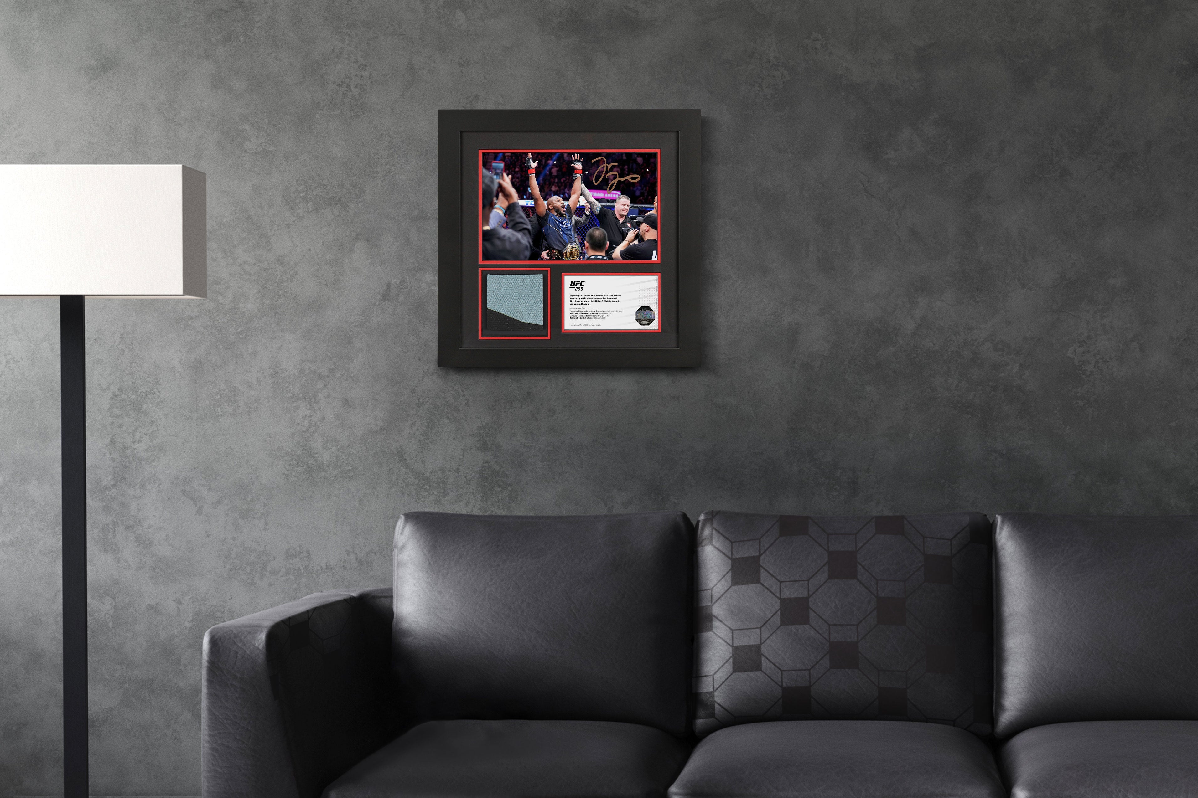Jon Jones Canvas & Signed Photo Celebrating UFC 285: Jones vs Gane