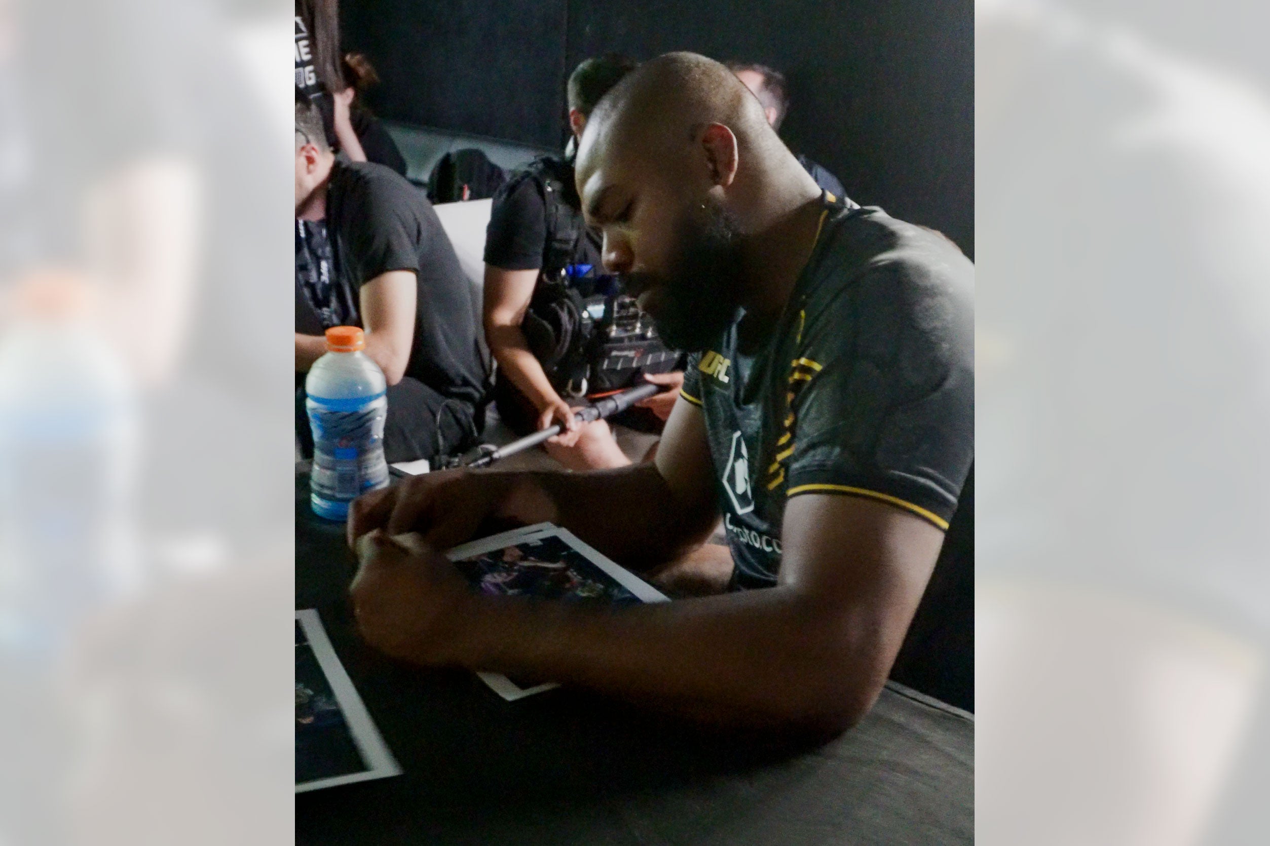 Jon Jones Canvas & Signed Photo Celebrating UFC 285: Jones vs Gane