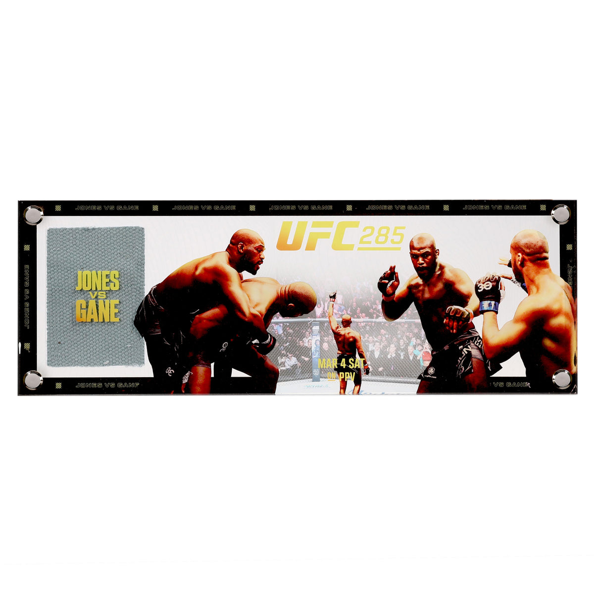 Toile Acrylique UFC 285 Jones Vs Gane édition Spéciale Avec Boîte Et Certificat