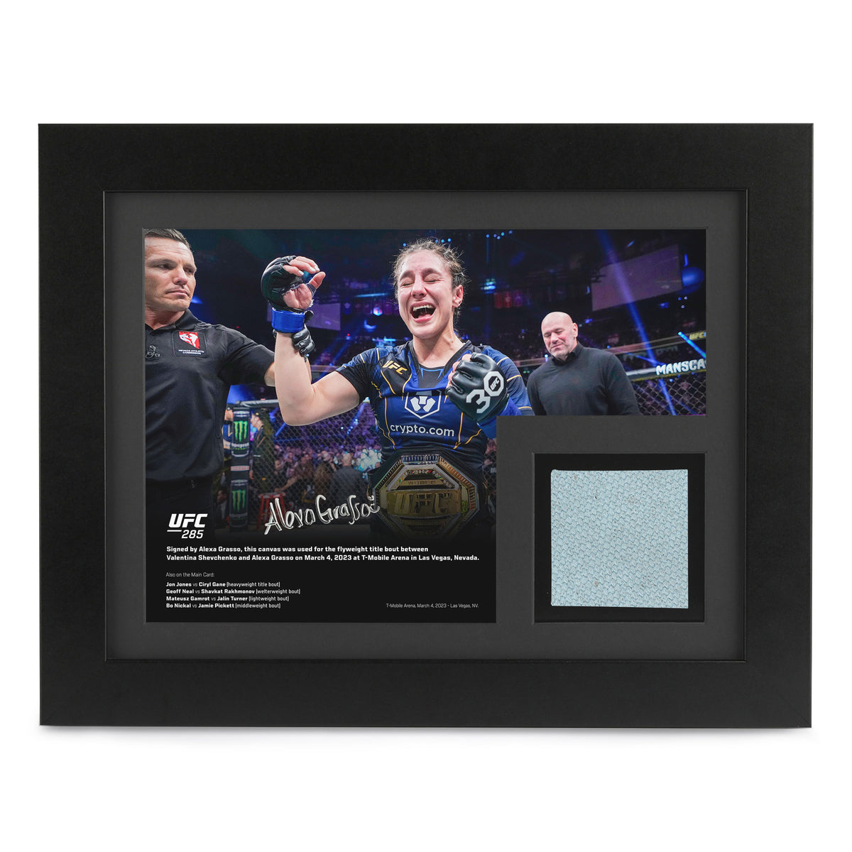 Alexa Grasso Signed Canvas & Photo UFC 285: Jones vs Gane