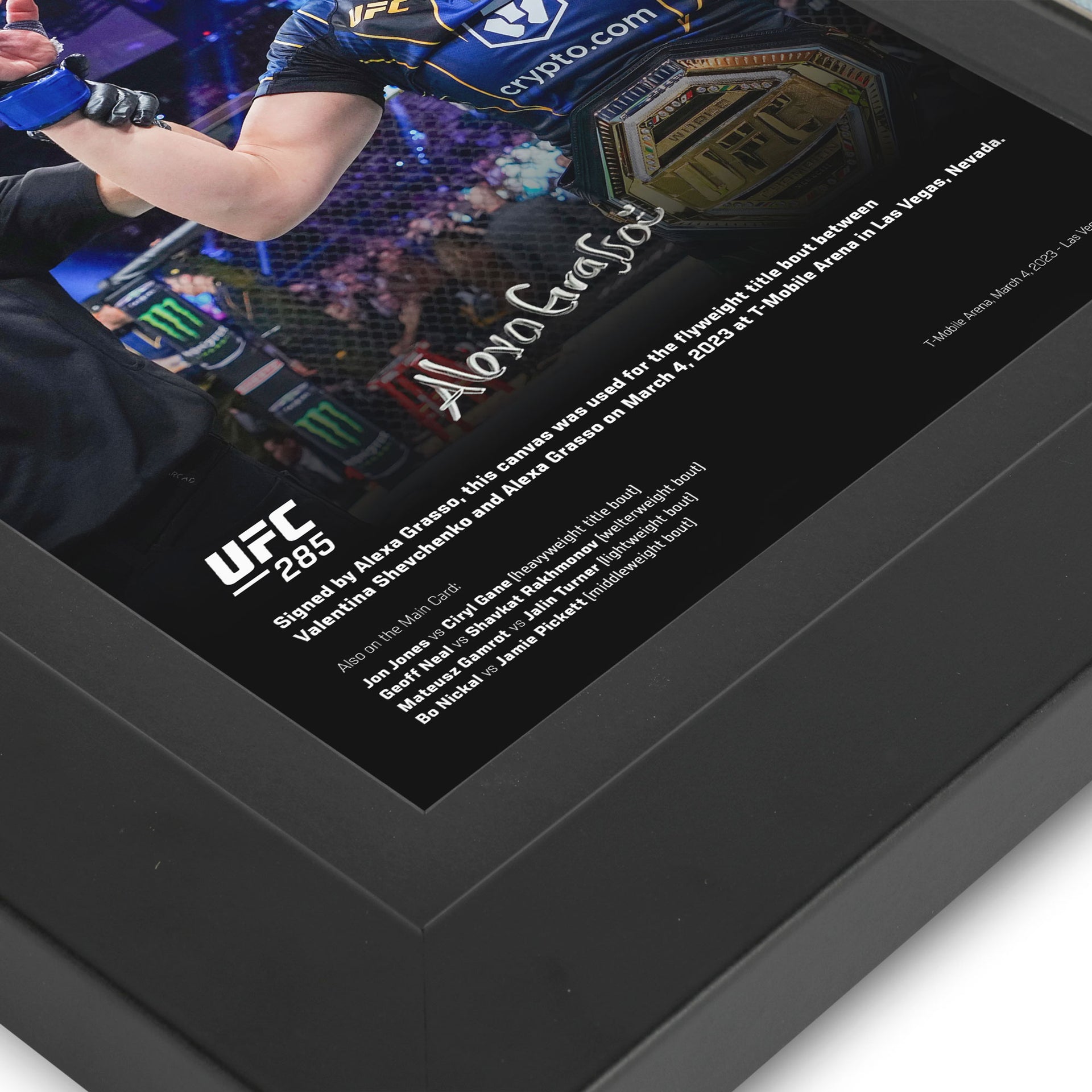 Alexa Grasso Signed Canvas & Photo UFC 285: Jones vs Gane