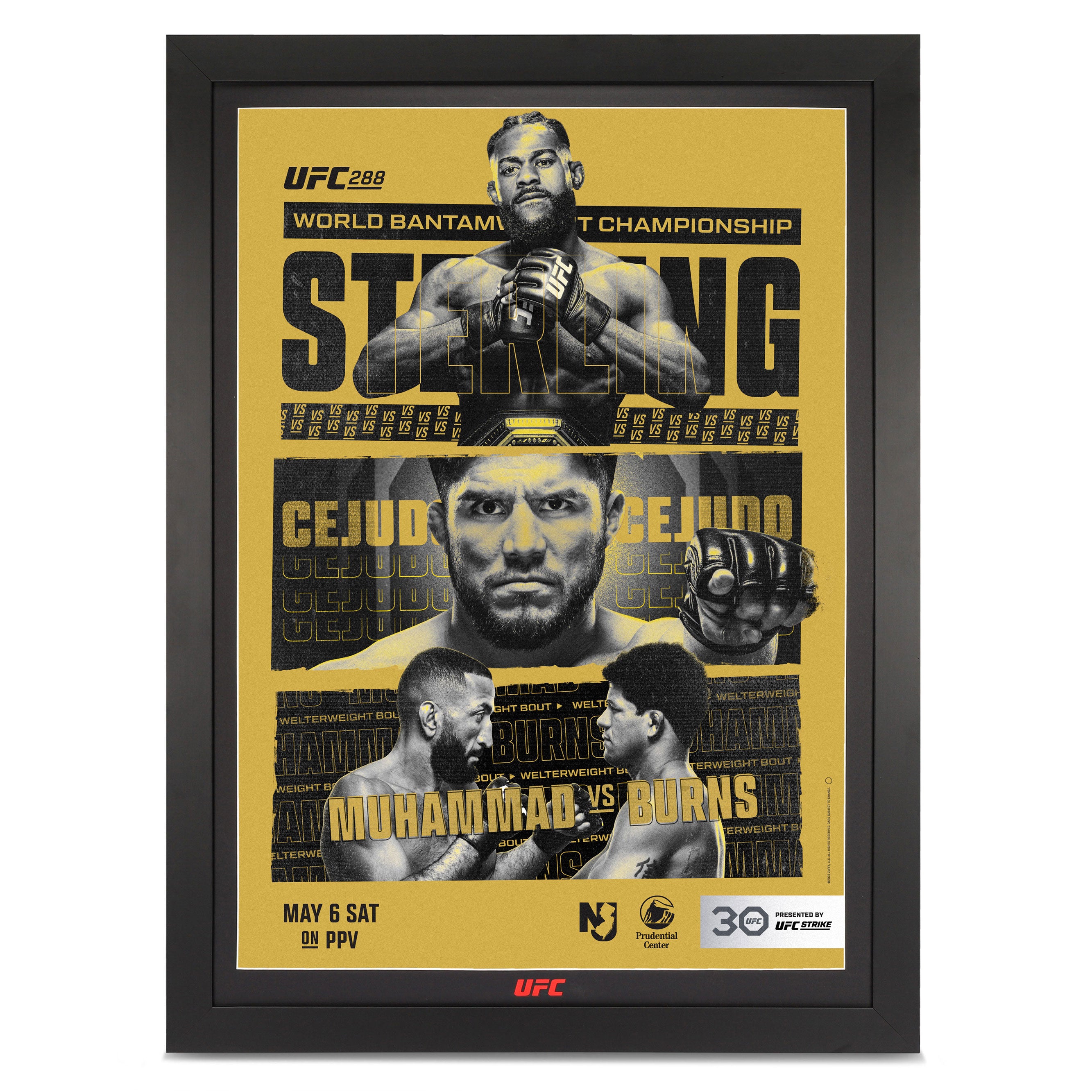 UFC 288: Sterling vs Cejudo Autographed Event Poster