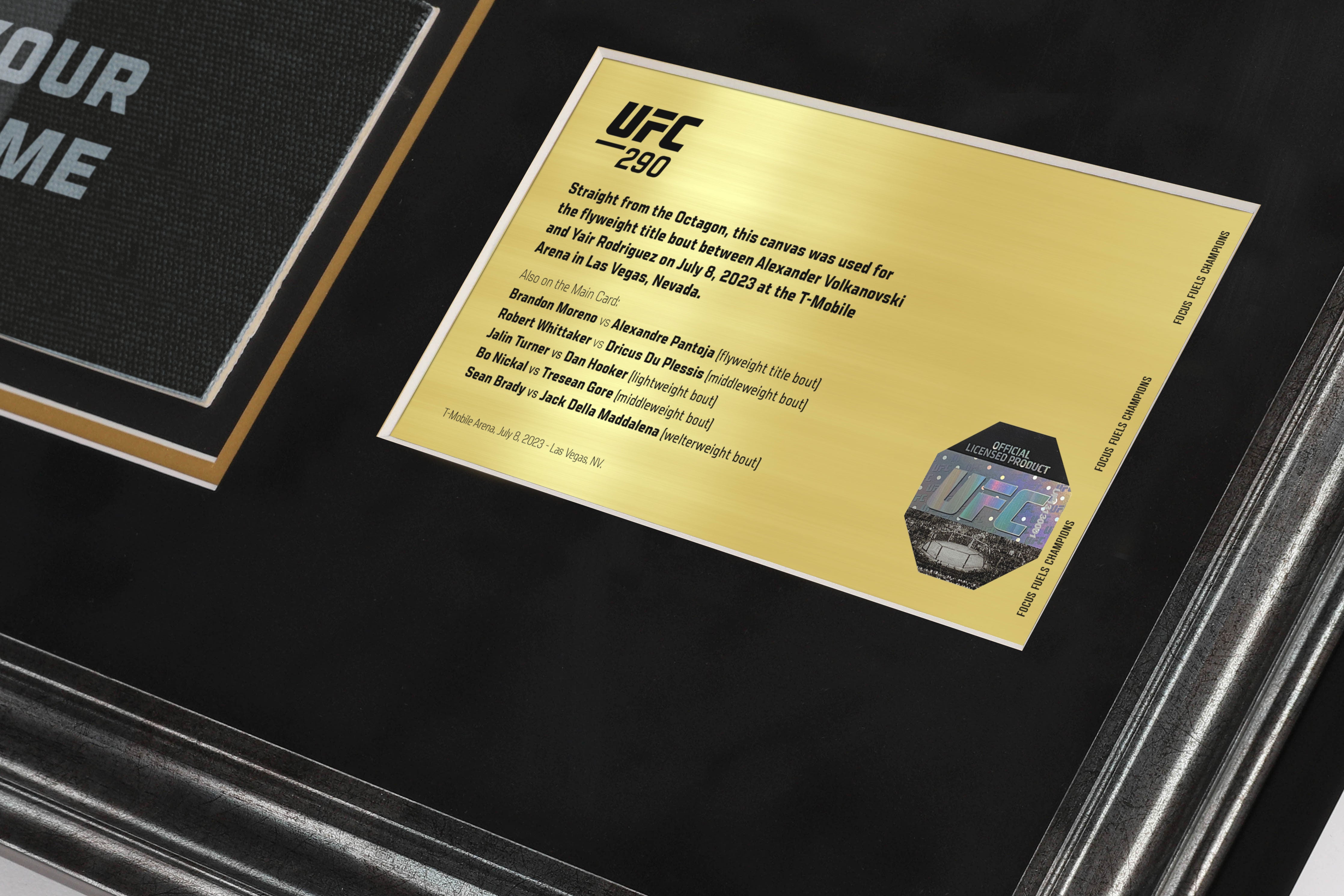 SOLD OUT: UFC 290 Name On Canvas