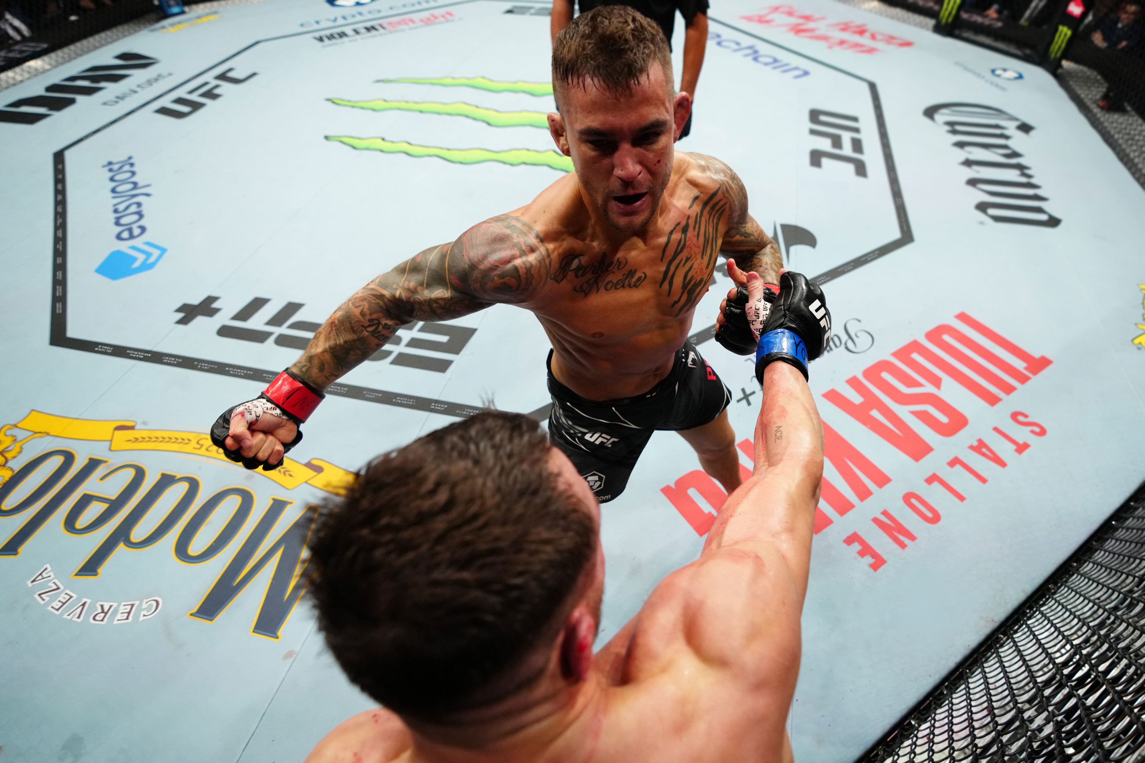 SOLD OUT: UFC 291: Poirier vs Gaethje 2 Name On Canvas