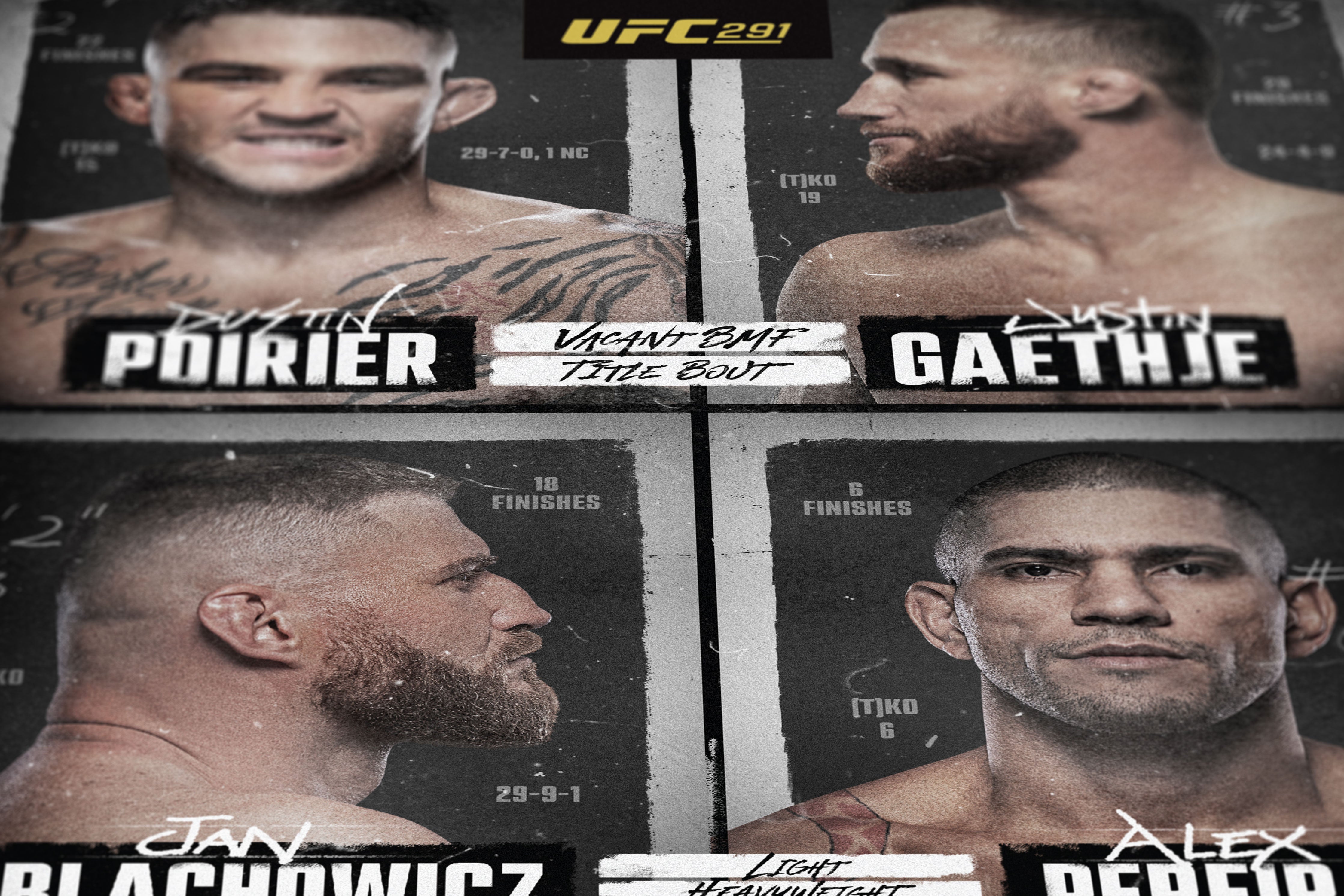 UFC 291: Poirier vs Gaethje 2 Autographed Event Poster