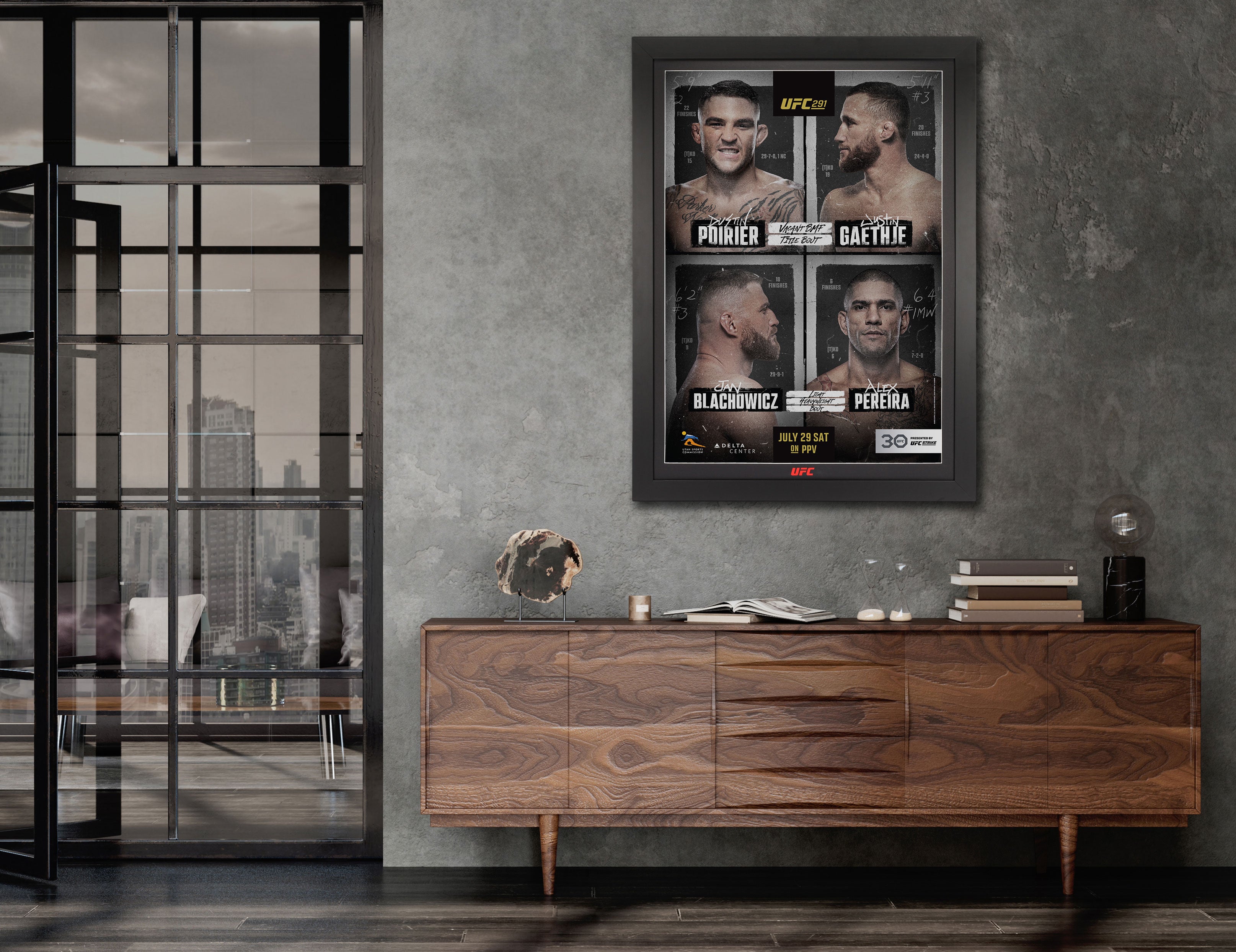 UFC 291: Poirier vs Gaethje 2 Autographed Event Poster