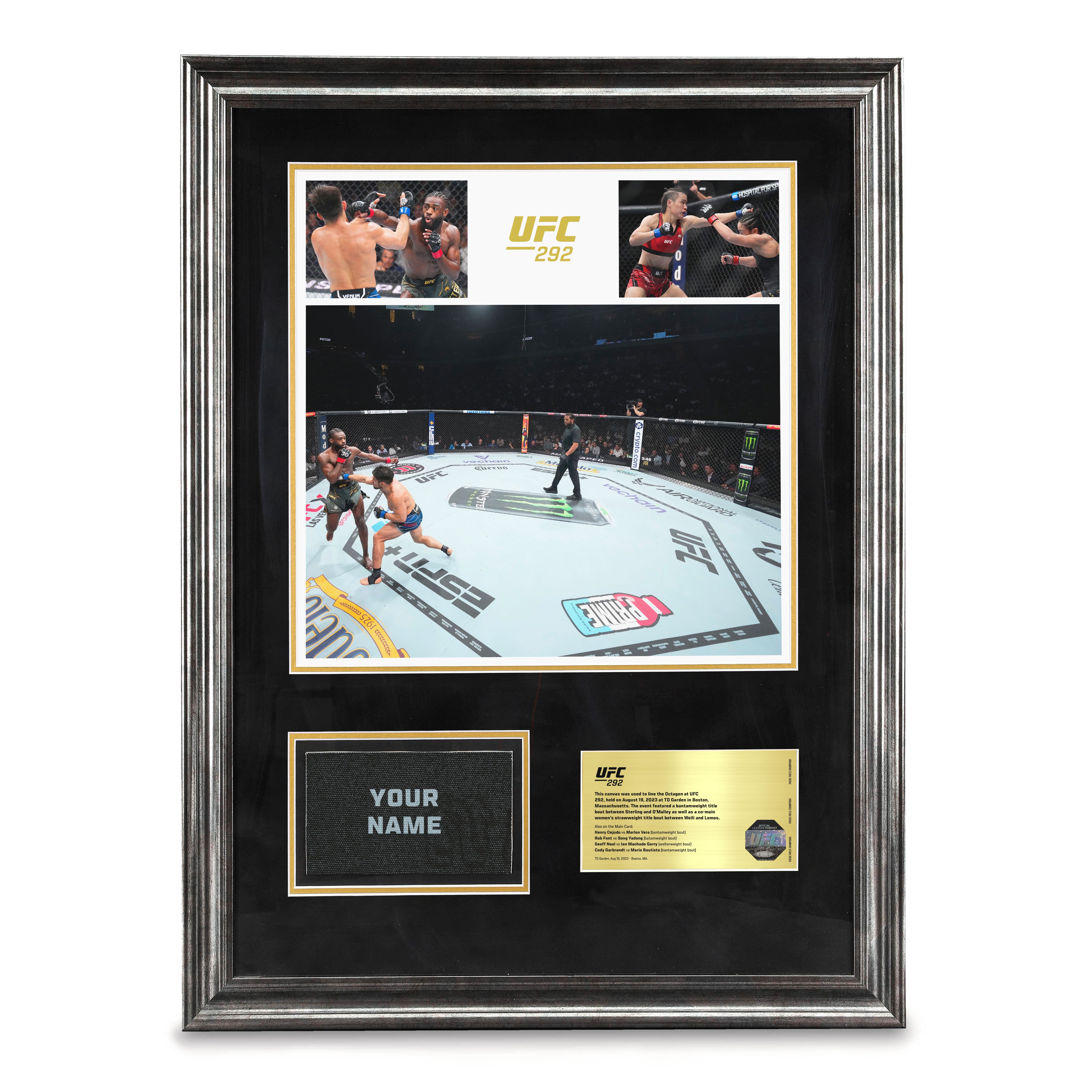 SOLD OUT: UFC 292: Sterling vs O'Malley Name On Canvas