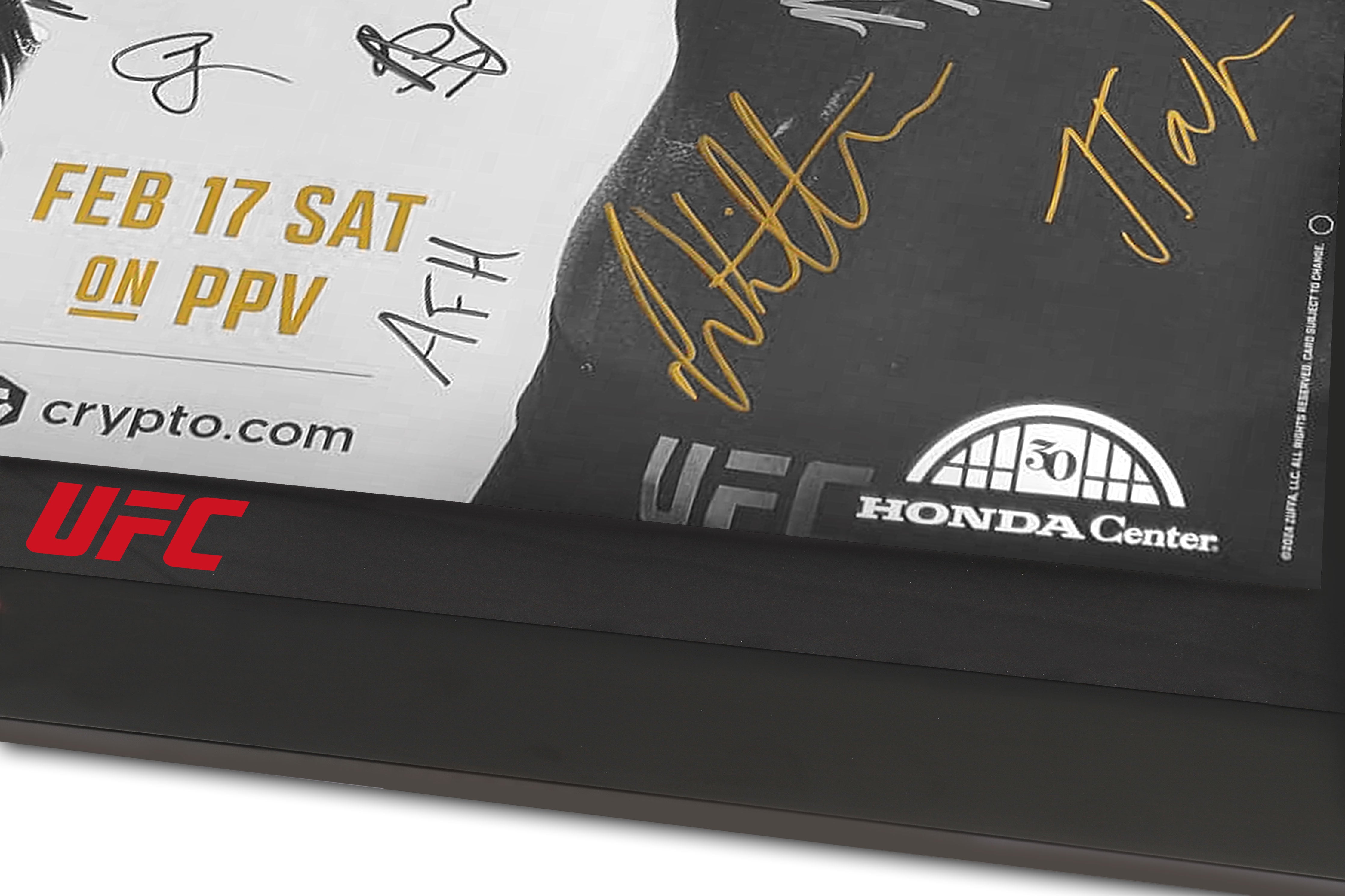 UFC 298: Volkanovski vs Topuria Autographed Poster