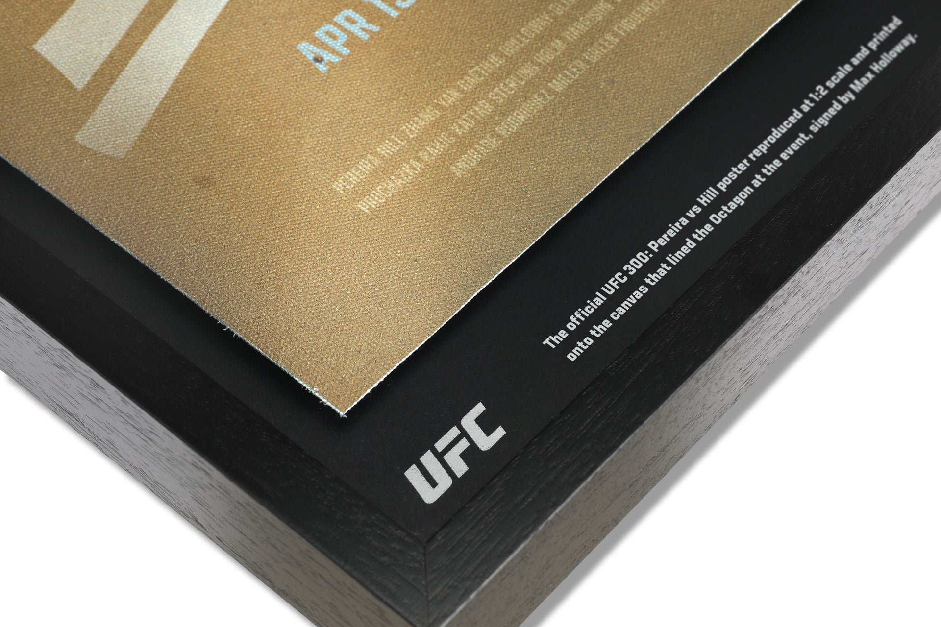 Max Holloway Signed UFC 300: Pereira vs Hill Limited Edition Canvas Poster