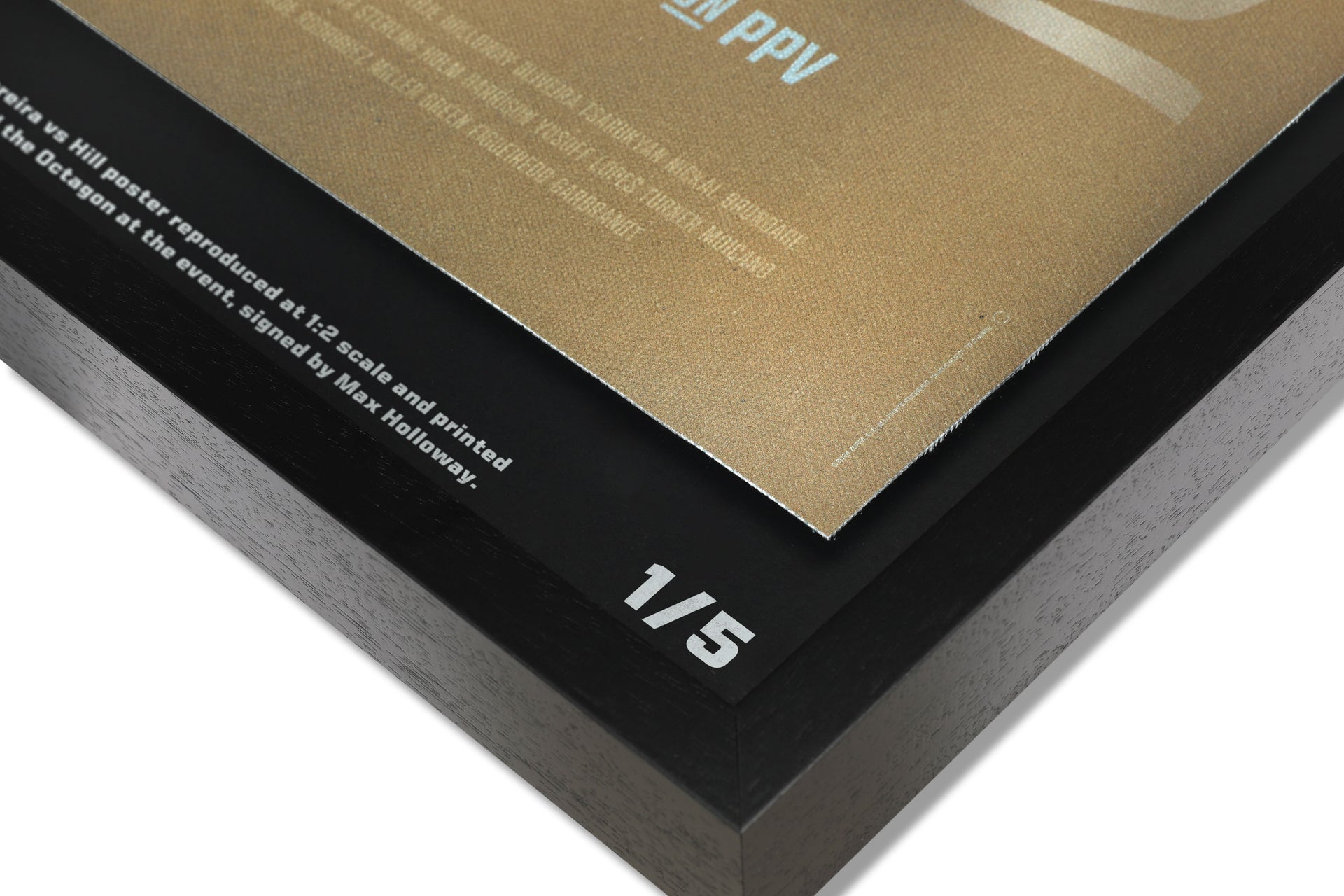 Max Holloway Signed UFC 300: Pereira vs Hill Limited Edition Canvas Poster