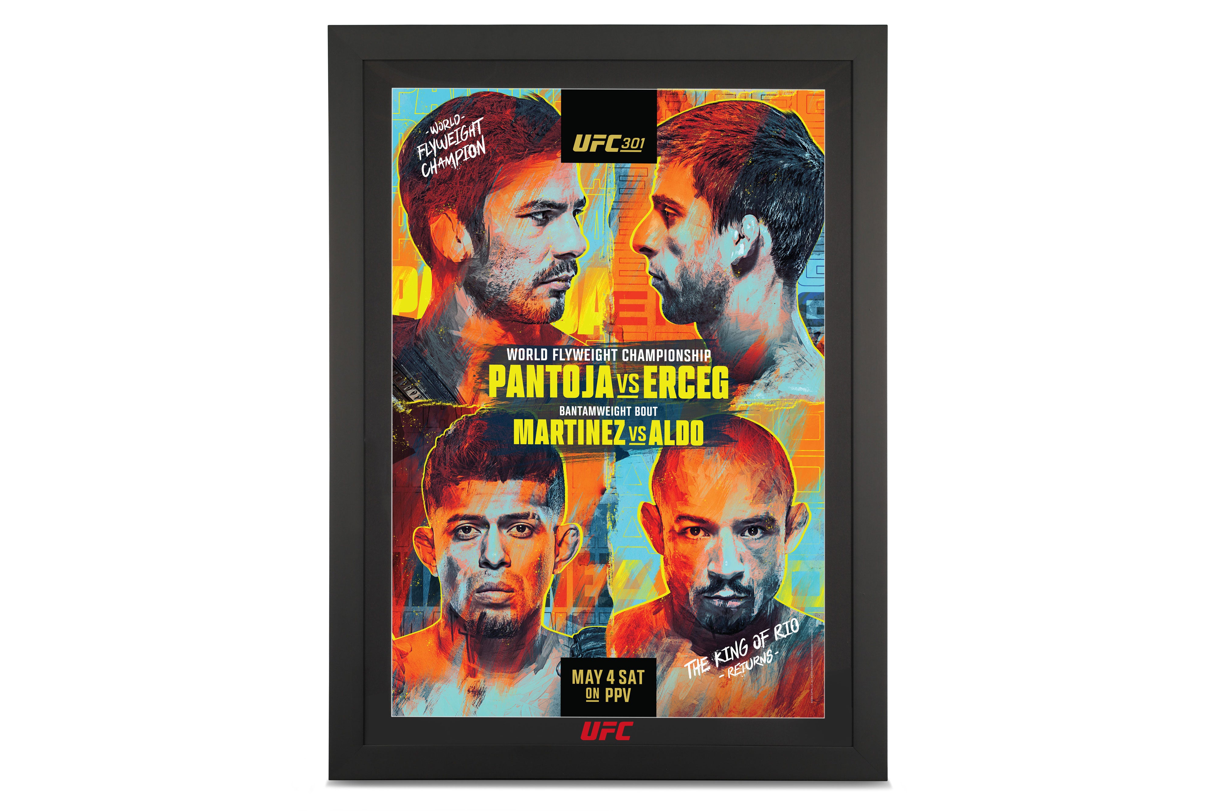 UFC 301: Pantoja vs Erceg Autographed Event Poster - First Edition