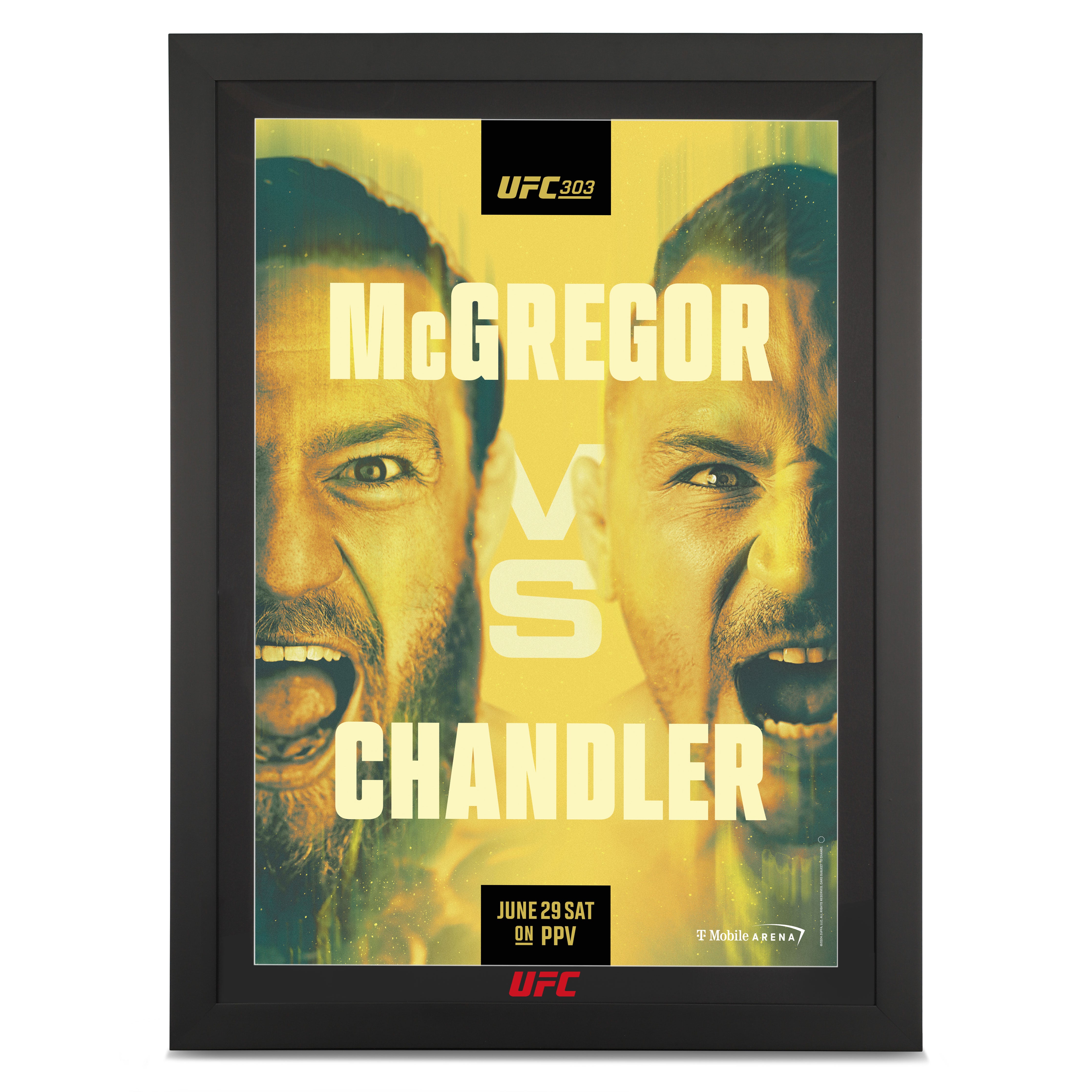UFC 303: MCGREGOR VS CHANDLER AUTOGRAPHED EVENT POSTER - FIRST EDITION