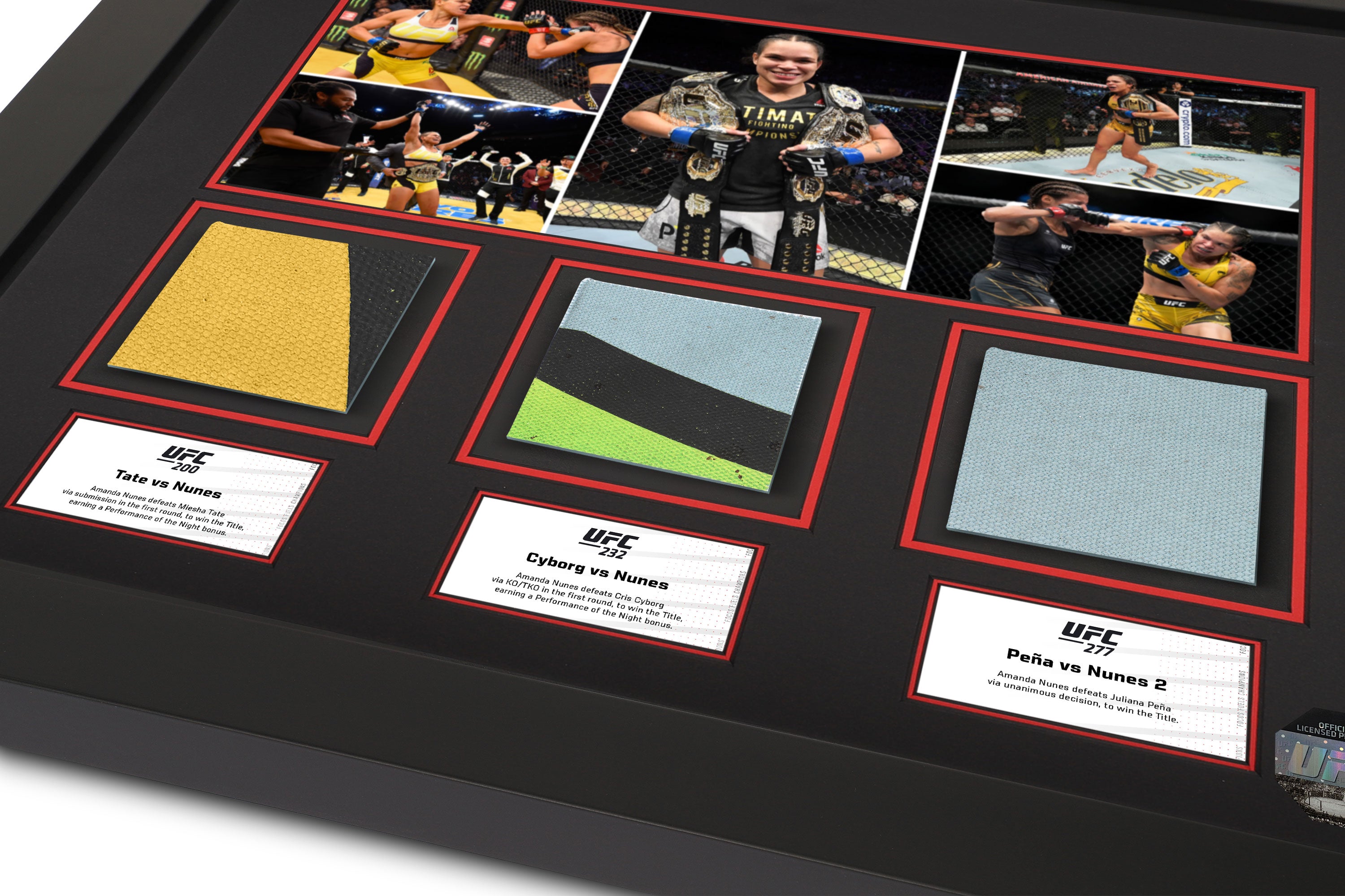 Amanda Nunes Limited-Edition UFC Champion Triple Canvas & Photo